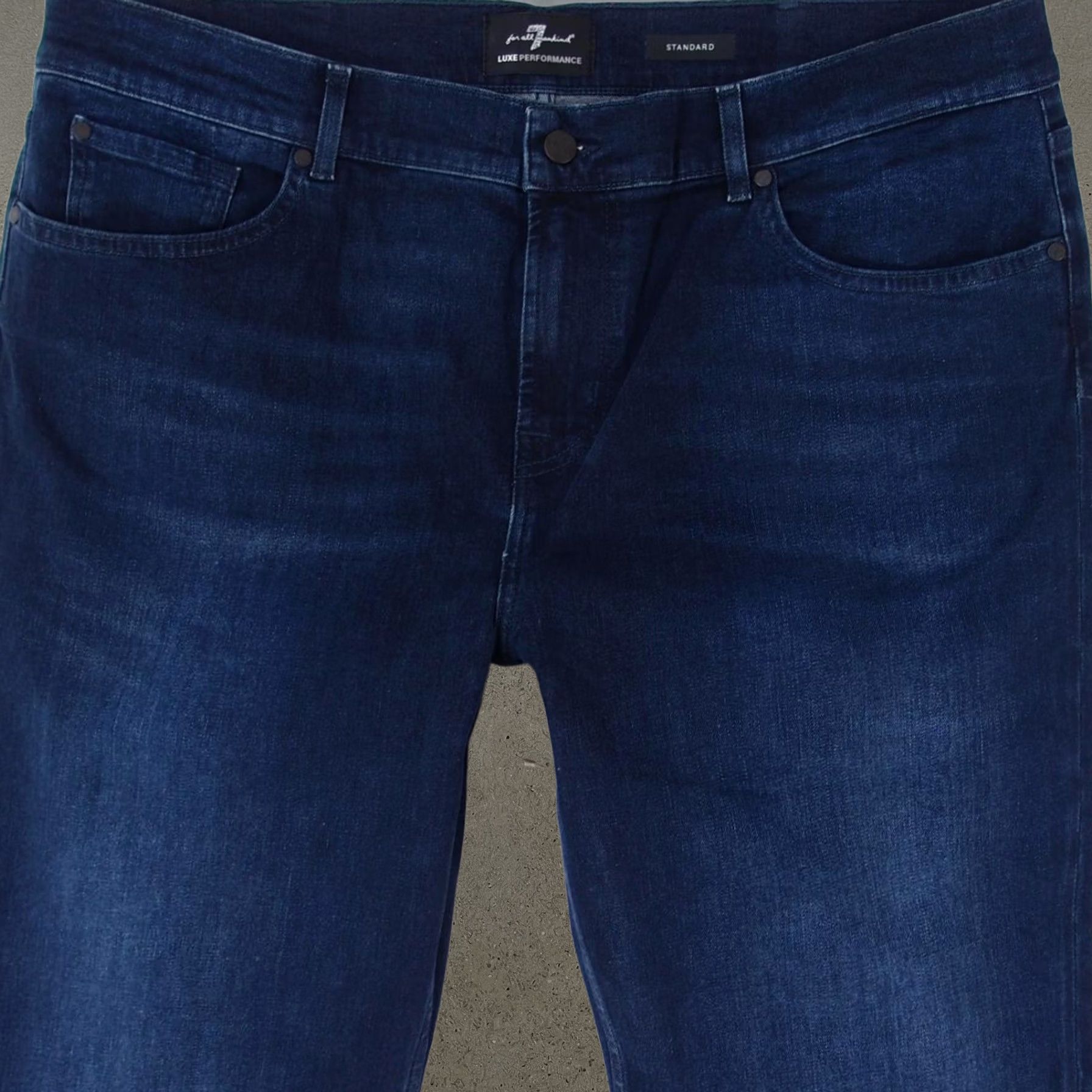 7 For All Mankind Standard Jeans Blue Stretch Straight W40 L36 Mens, Men's