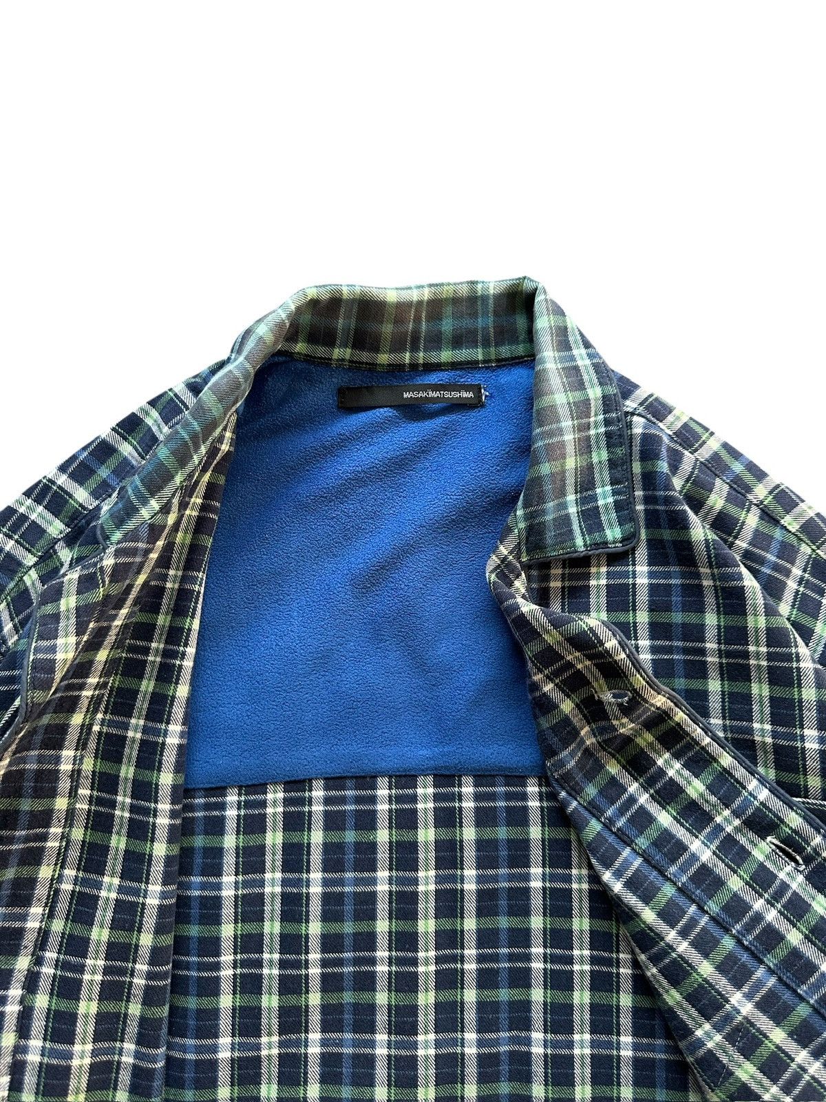 Masaki Matsushima 00's Masaki Matsushima flannel plaid open color shirt Size US L / EU 52-54 / 3 - 6 Thumbnail