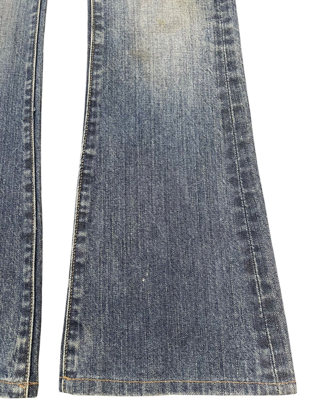 If Six Was Nine Vintage Japanese Brand Blue Faded Wash Style Flare Jeans Size US 28 / EU 44 - 8 Thumbnail