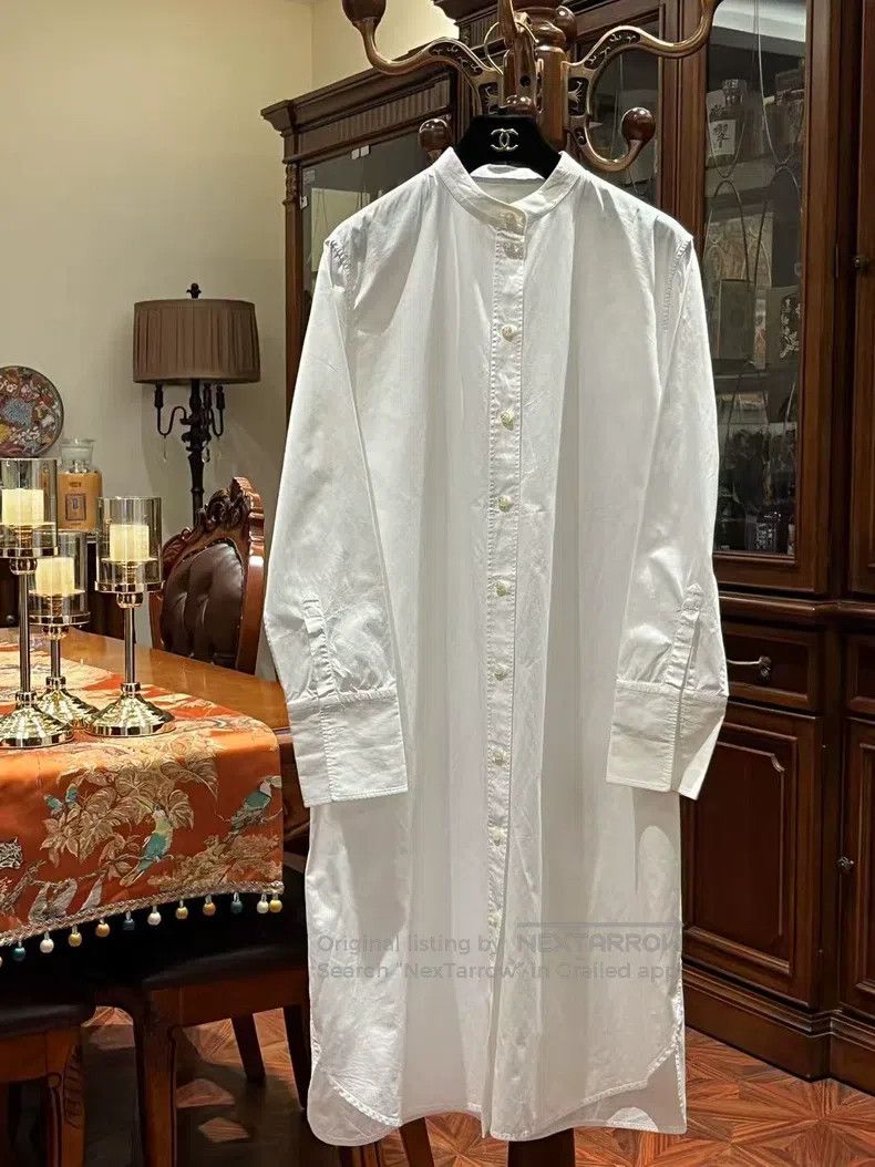 Hermes Hermes White shirt dress Size XS / US 0-2 / IT 36-38 - 1 Thumbnail