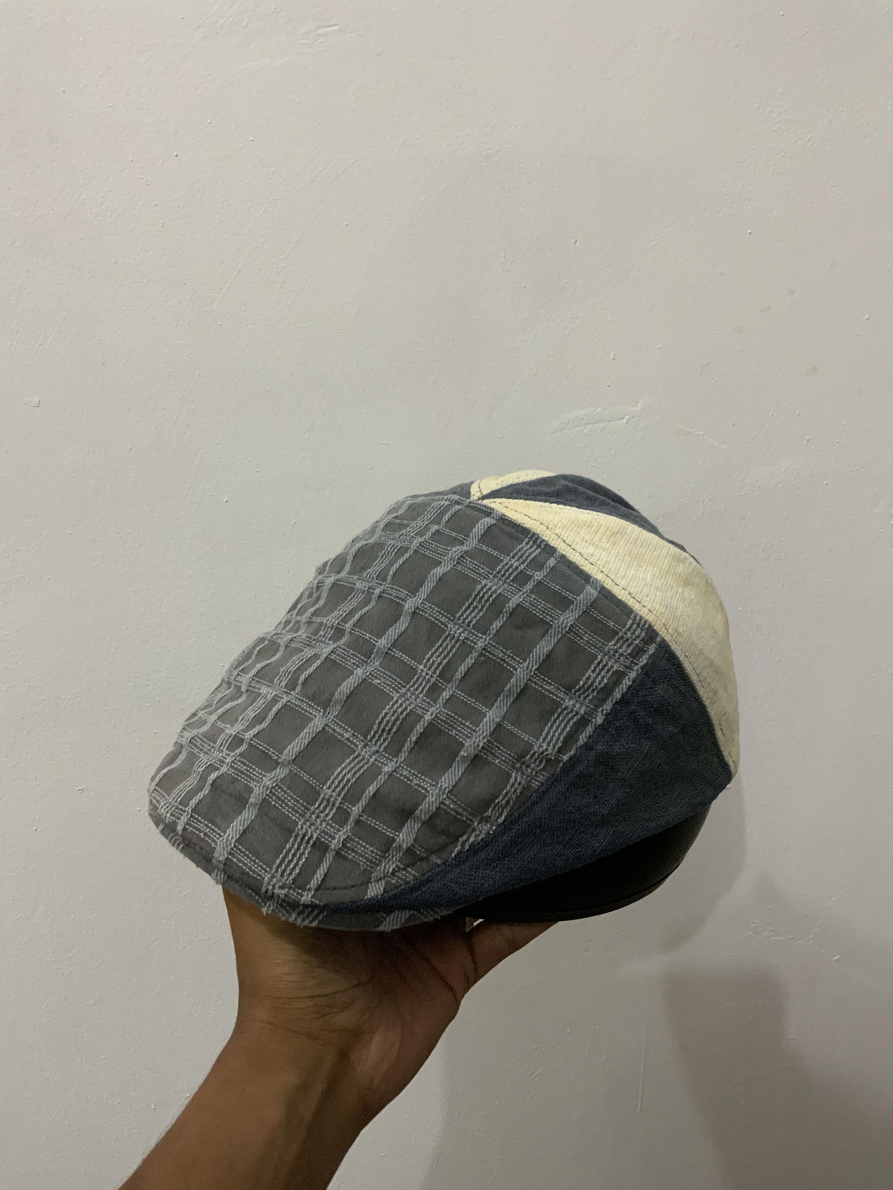Japanese Brand Sashiko Boro Flat Baretta Hat Size ONE SIZE - 1 Thumbnail