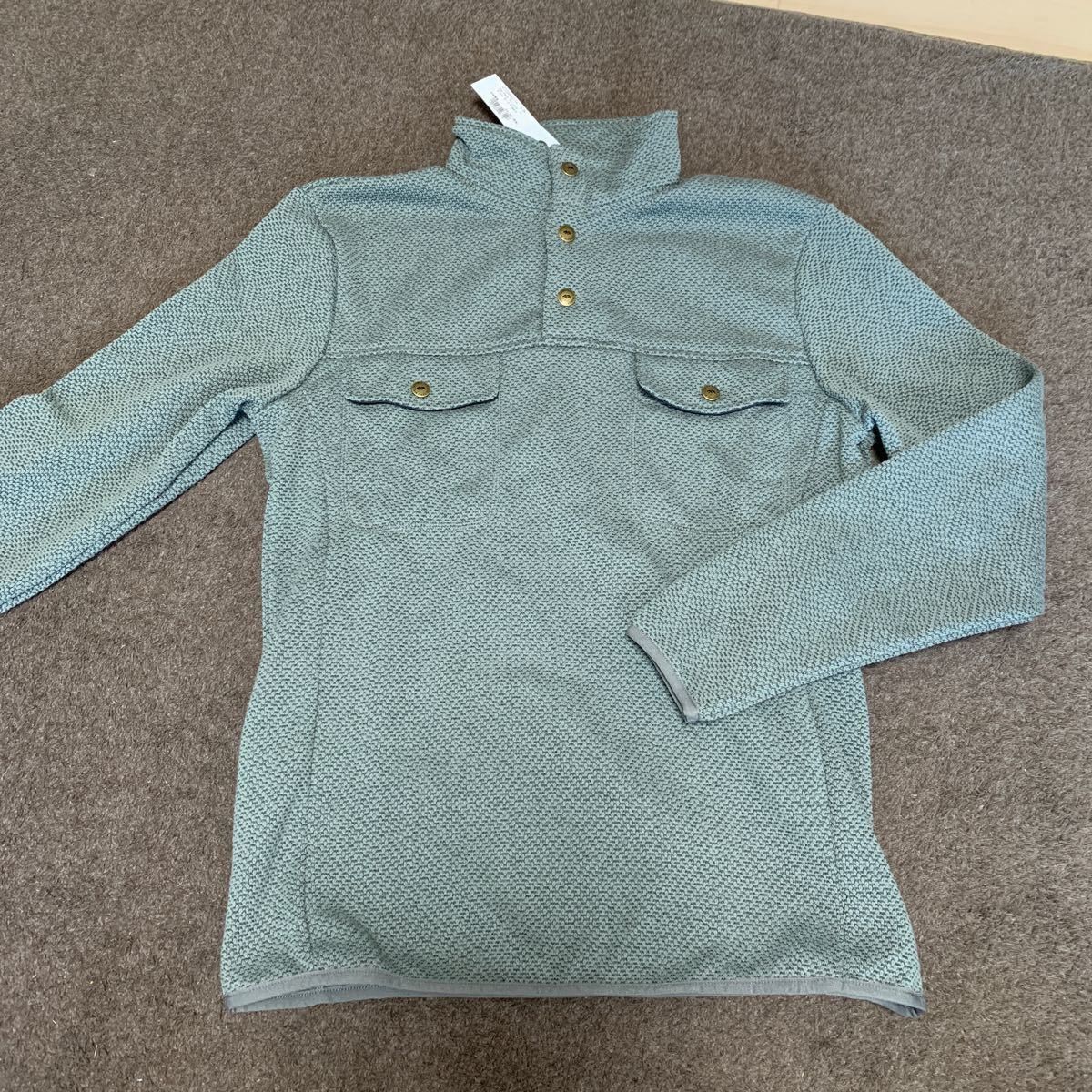 Taylor Stitch The Pack Pullover in Slate Grid Fleece Size US XS / EU 42 / 0 - 1 Thumbnail