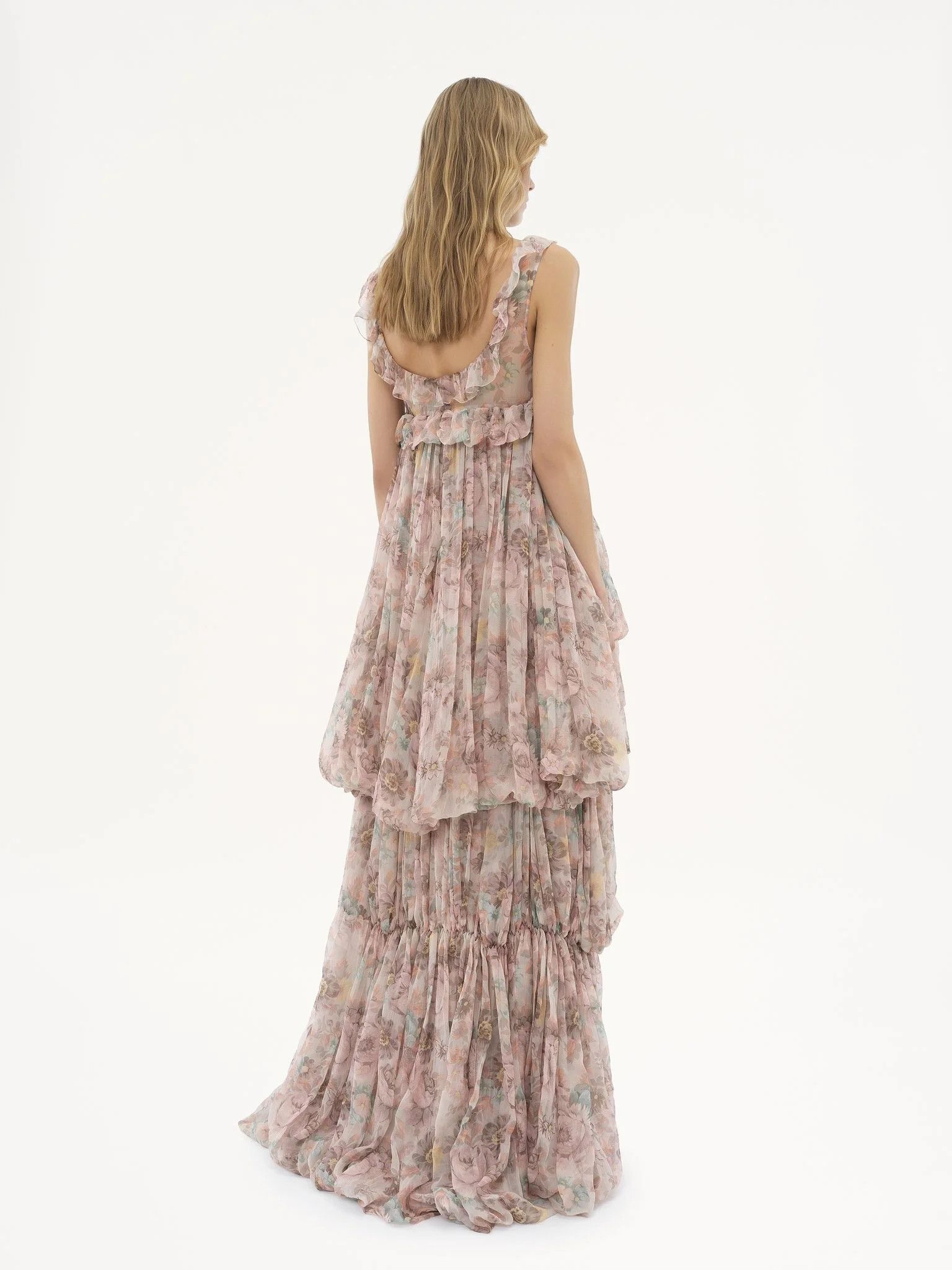 Chloe o1loc1c10226 Maxi Dress in Multicolor Size L / US 10 / IT 46 - 4 Thumbnail