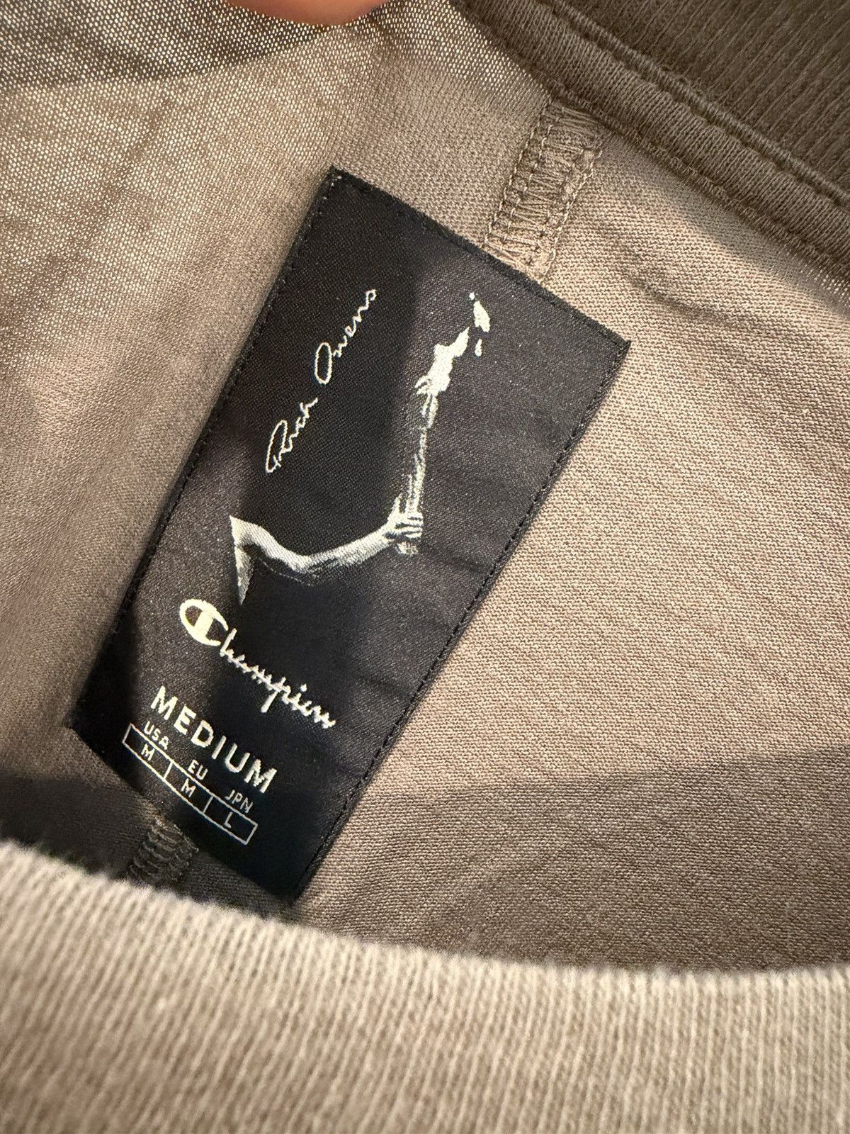 Champion × Rick Owens Rick Owens x Champion Tommy T Dust Size US M / EU 48-50 / 2 - 3 Thumbnail