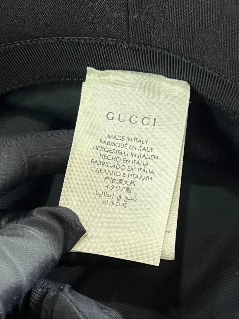 Gucci Gucci Black Floral Fisherman Hat Size M-2505 Size ONE SIZE - 6 Thumbnail