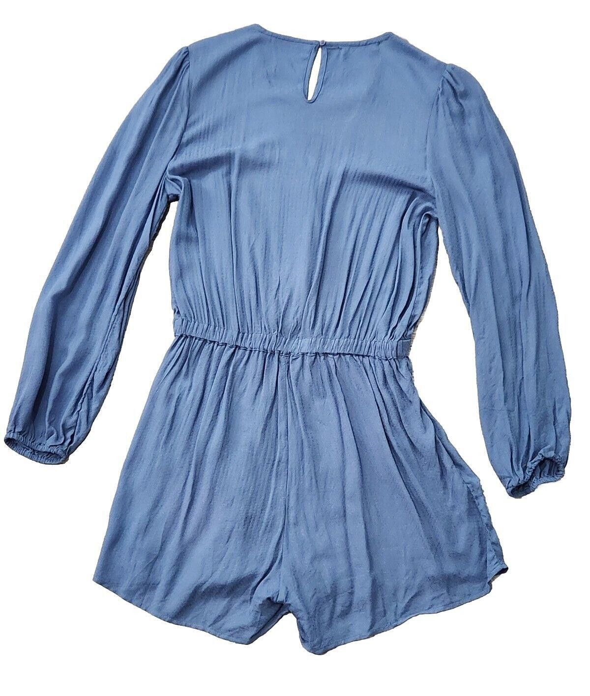 Venus Lascana Venus Romper Small Blue Long Sleeves Shorts Jumper Size 28" / US 6 / IT 42 - 2 Thumbnail