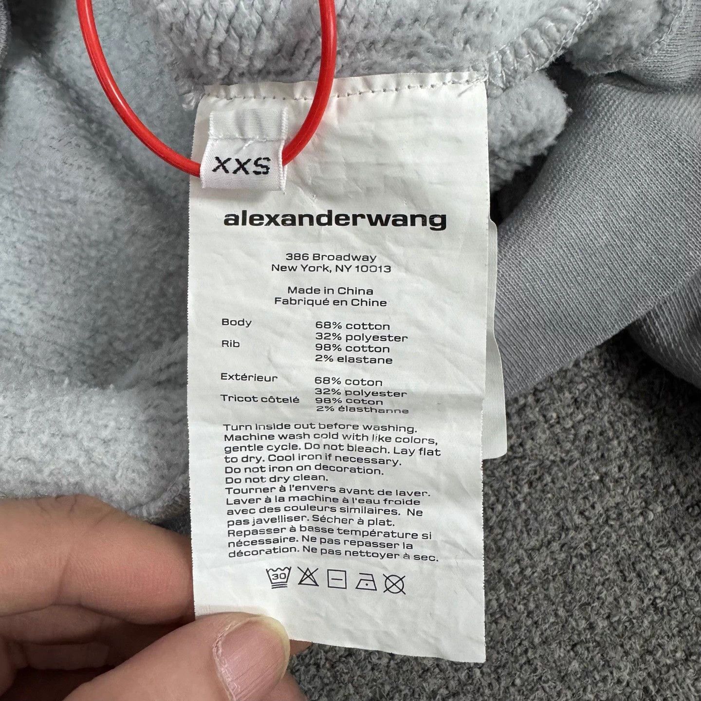 Alexander Wang Alexander Wang Washed Color Logo XXS Hoodie 99 New Size US XXS / EU 40 - 7 Thumbnail