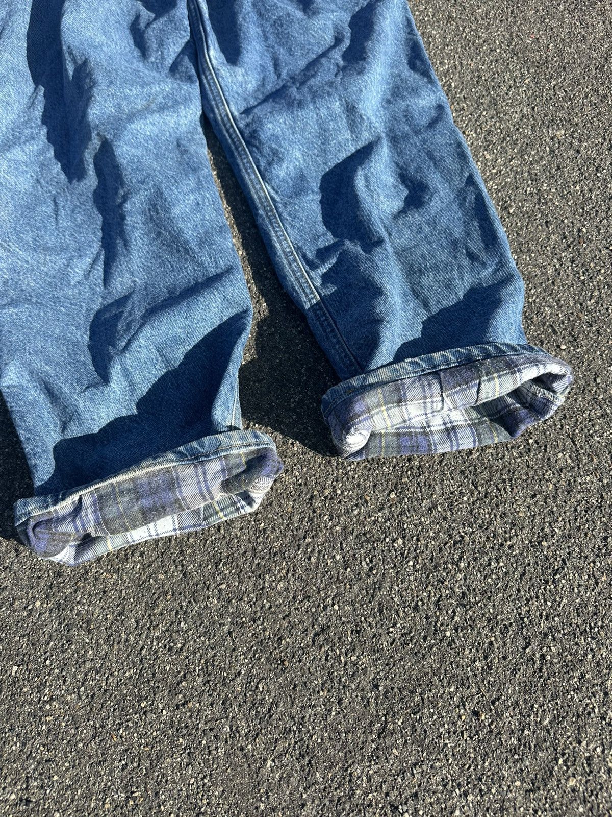 Carhartt Flannel insulated heavy Carhartt blue denim jeans size 33/30 Size US 33 - 7 Thumbnail