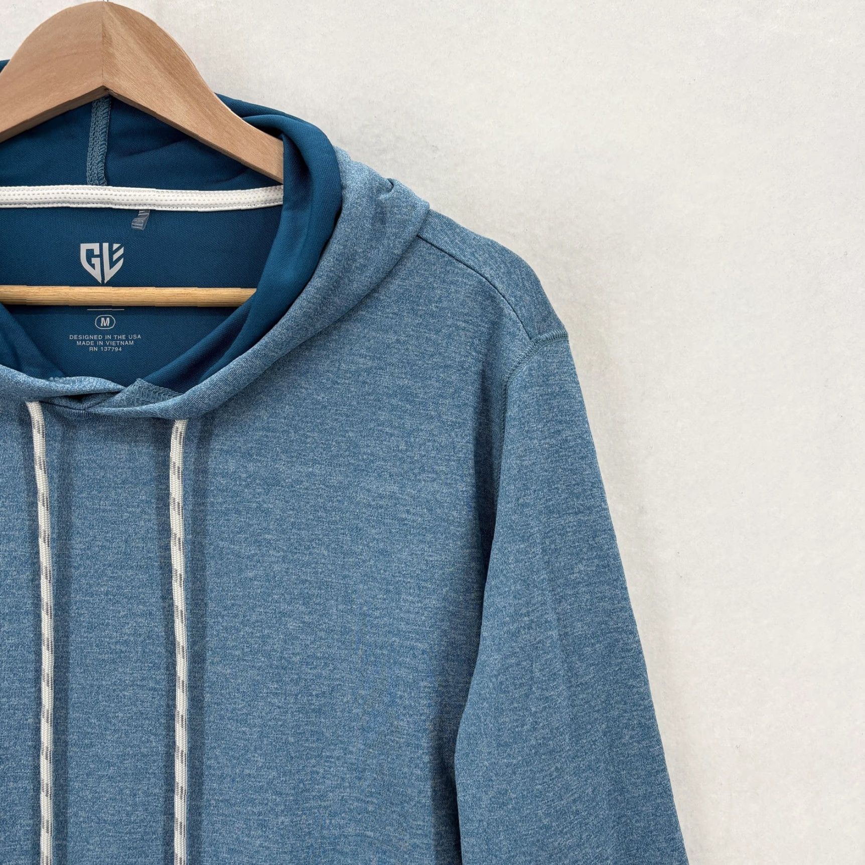 Vintage Graham Luxe Hoodie Mens Medium Blue Pullover Golf All Seasons Size US M / EU 48-50 / 2 - 2 Thumbnail