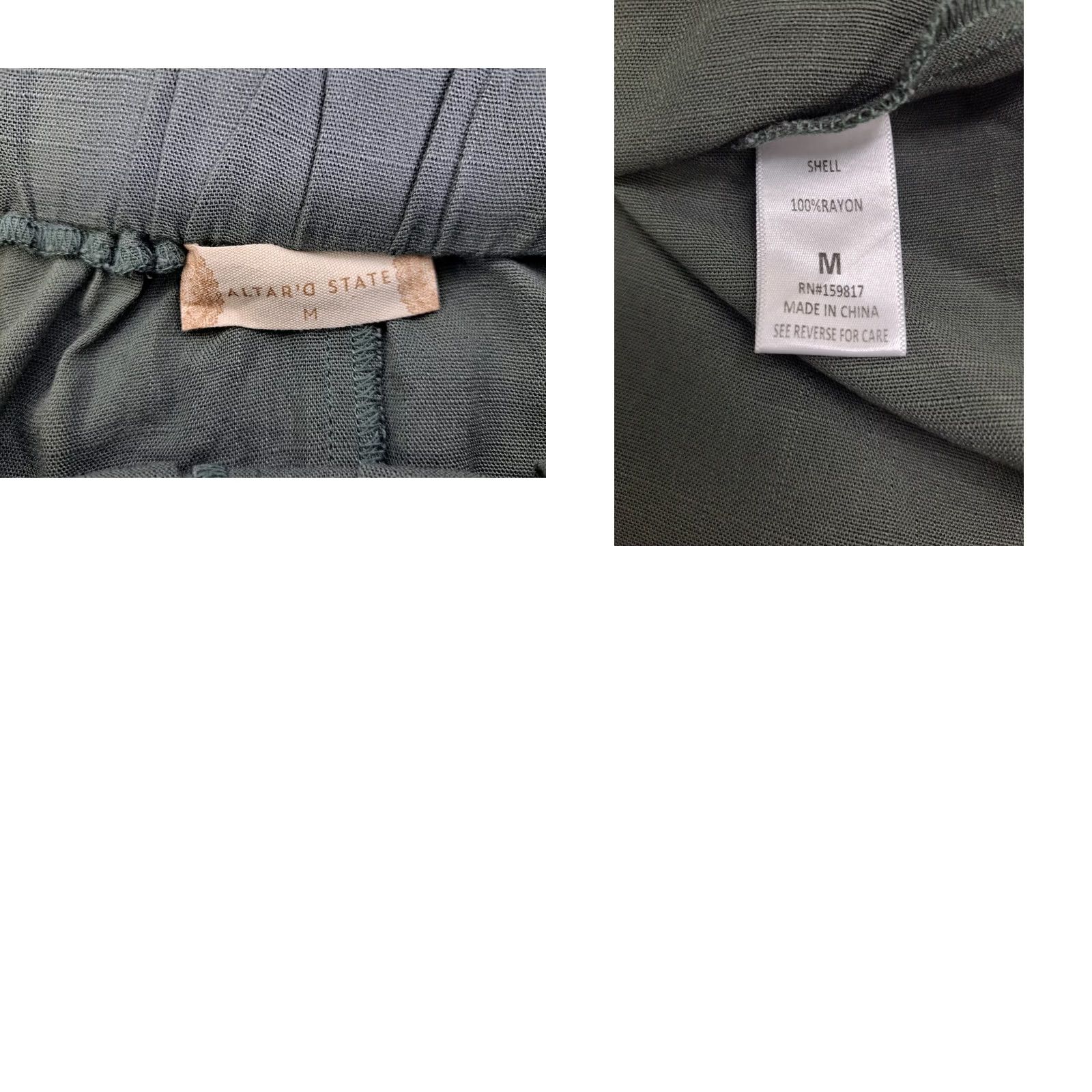 Vintage Alter’d State Skirt Womens M Dust Olive NWT Pleated Long Pullon Size Size 32" / US 10 / IT 46 - 8 Thumbnail