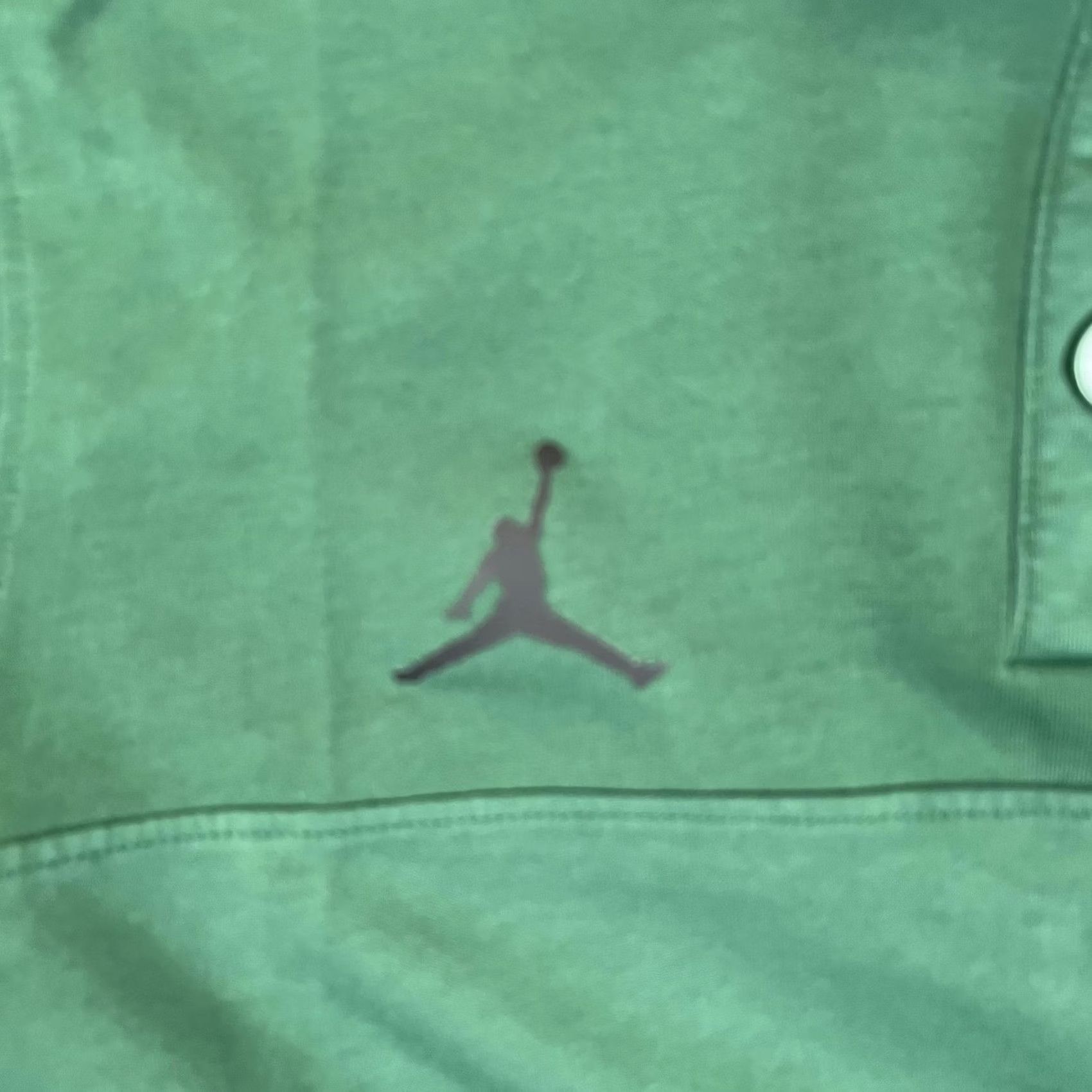 Jordan Brand Jordan Polo Shirt Small Green Dri-FIT Jumpman Logo Basketball Activewear Women's Size S / US 4 / IT 40 - 2 Thumbnail