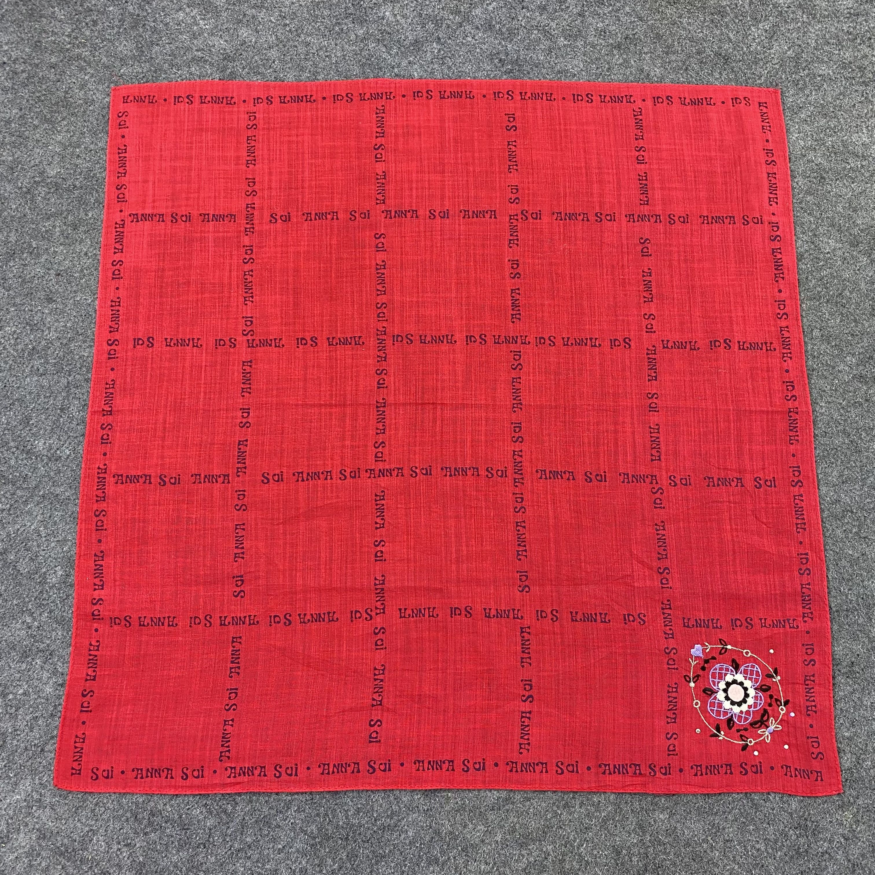 Anna Sui Anna Sui Handkerchief Neckerchief Bandana-B1569 Size ONE SIZE - 3 Thumbnail