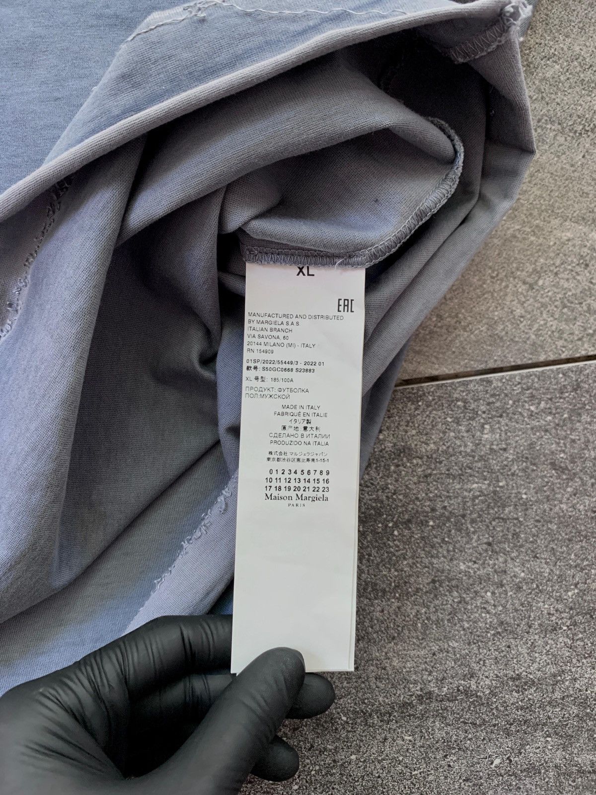 Maison Margiela FREE TAX! Line 10 Distressed Faded Teee Size US XL / EU 56 / 4 - 10 Thumbnail