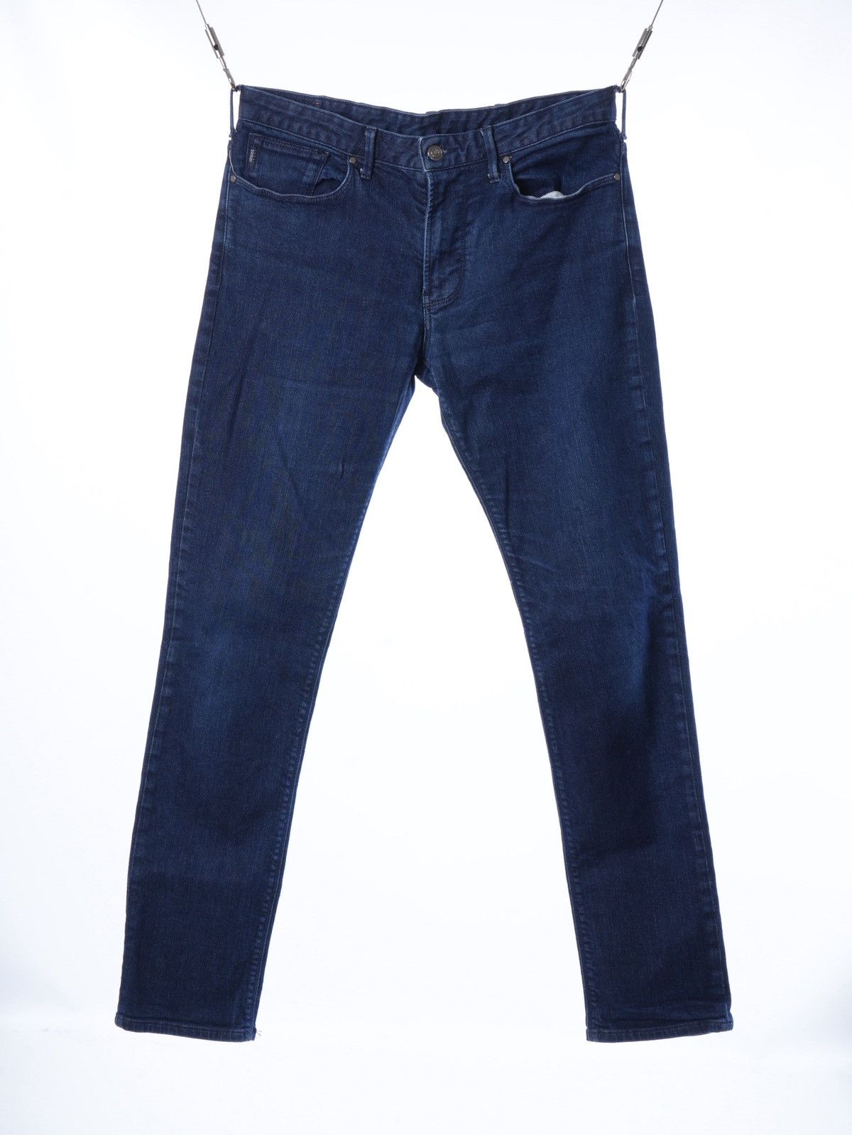 Armani Armani Jeans Metal Logo Blue Denim Slim fit w31 Size US 31 - 8 Thumbnail