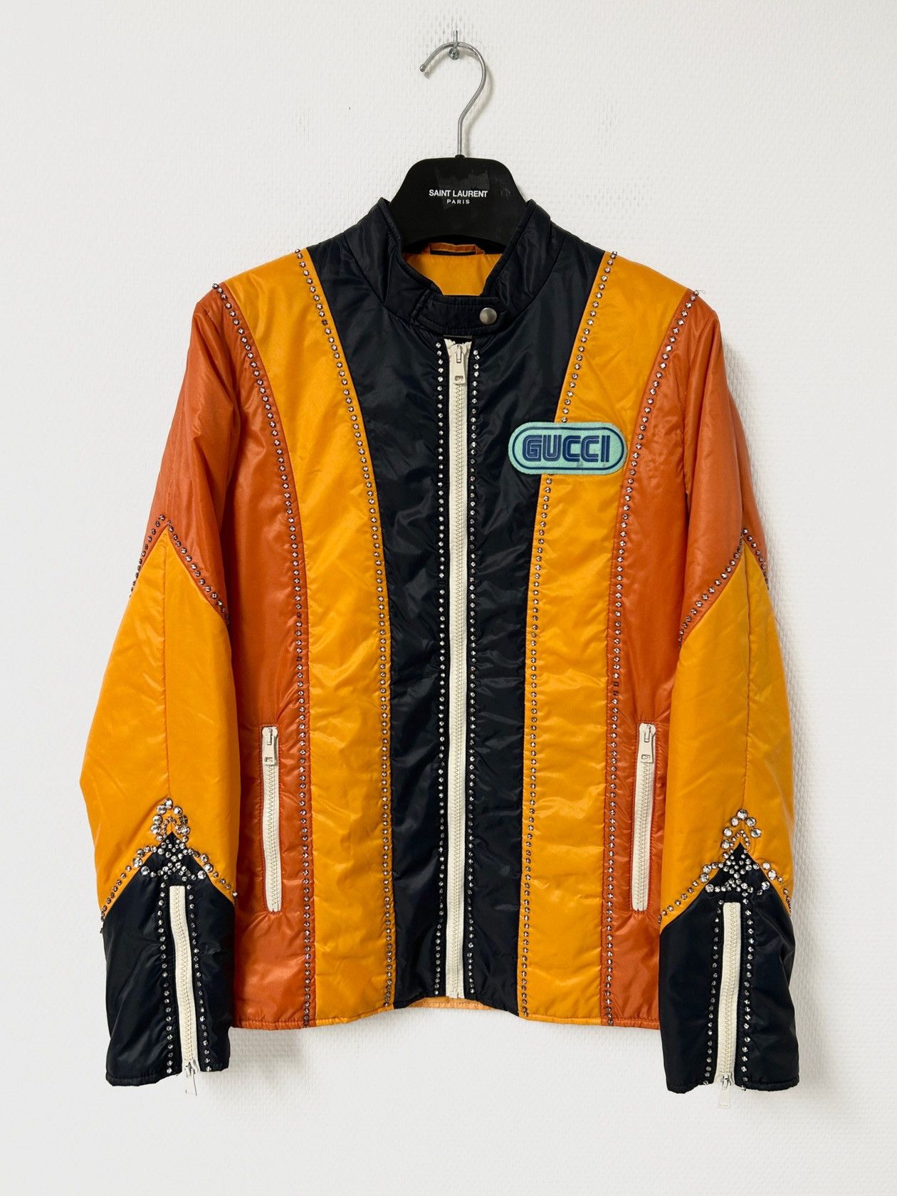 Gucci SS2018 Runway 1/1 Sample Spiritismo Embellished Biker Jacket Size US S / EU 44-46 / 1 - 1 Thumbnail