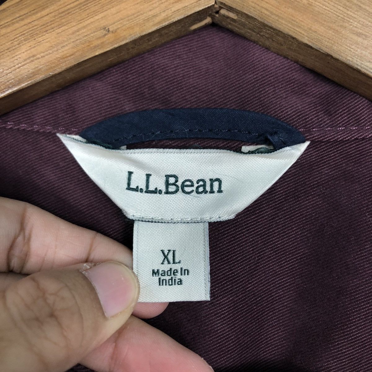 L.L. Bean 📌Rich Purple Chore Work Jacket Duck Canvas L.L.Bean Size US XL / EU 56 / 4 - 18 Thumbnail