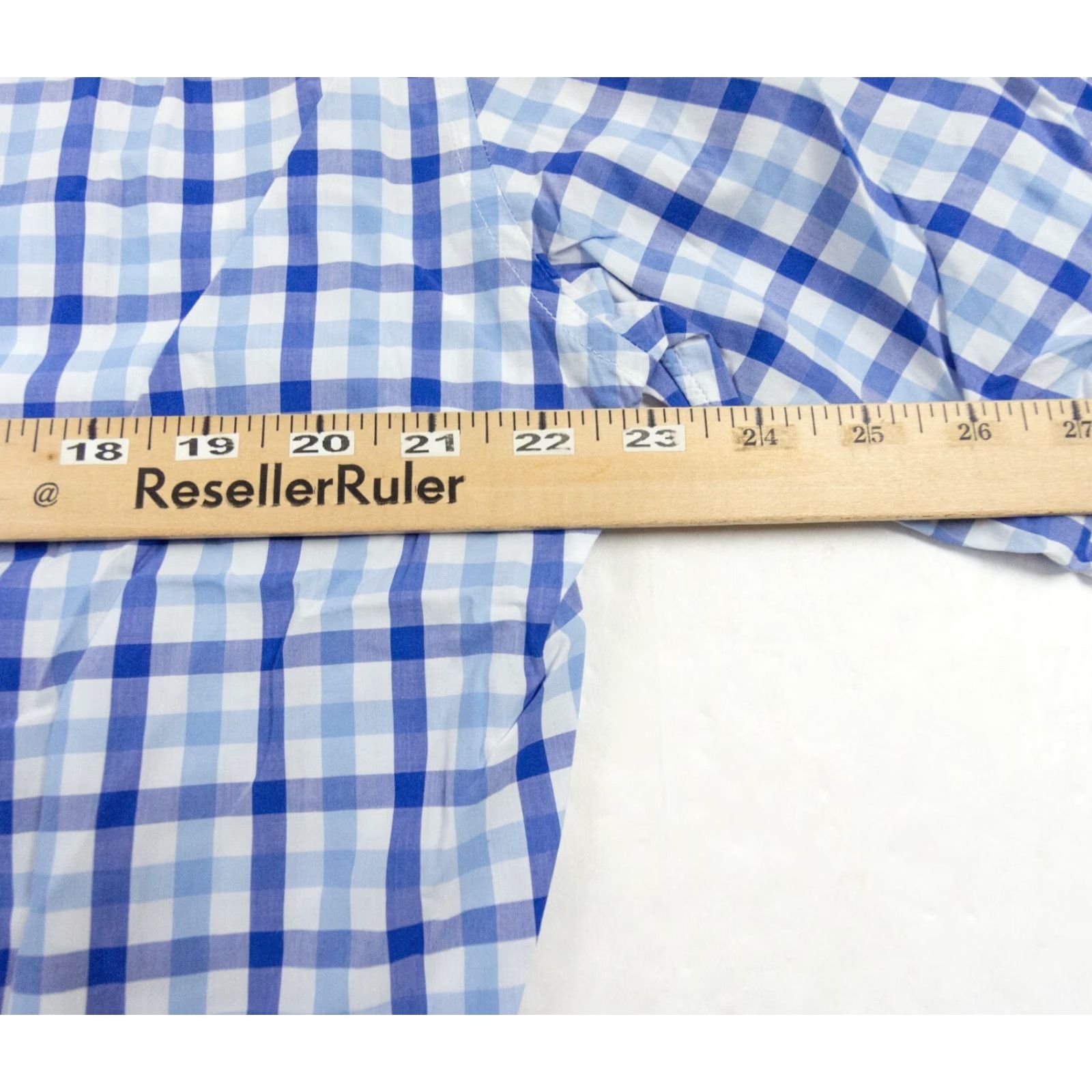 J.Crew VINTAGE? No — JCrew Button-Up Shirt Mens Large Blue Lightweight Plaid Slim Fit Collared Long Sleeve Cotton, Regular, -Gender: Mens Size US L / EU 52-54 / 3 - 7 Thumbnail