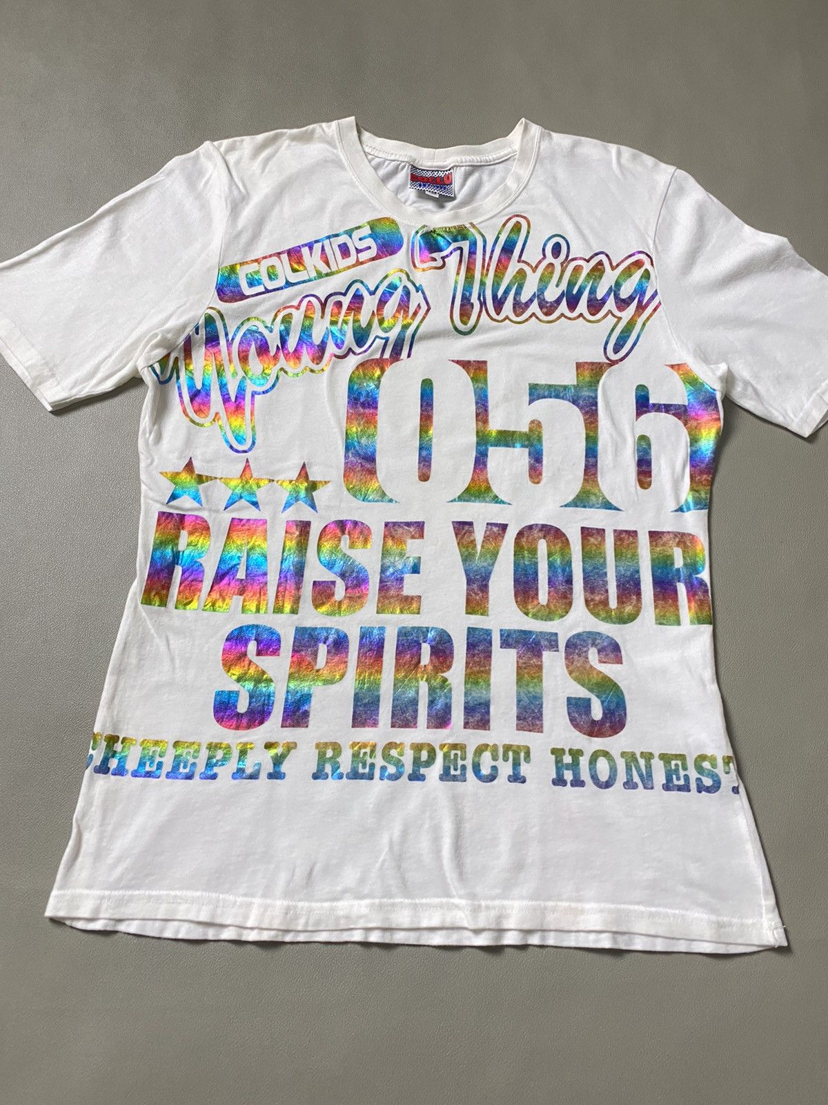 Beauty Beast × Hysteric Glamour × Japanese Brand Y2K Coelu Colkids Poem Rainbow Tshirt Size US M / EU 48-50 / 2 - 2 Thumbnail