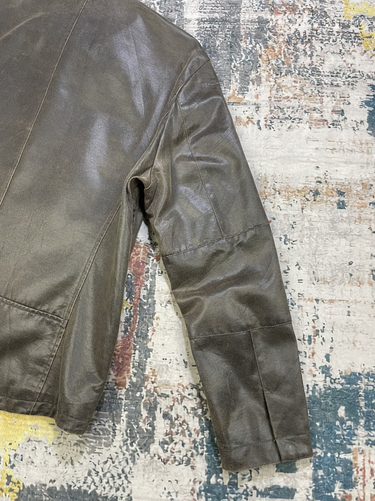 Comme Ca Ism Comme Ca Ism Cafe Racer Faux Leather Jacket Size US L / EU 52-54 / 3 - 7 Thumbnail