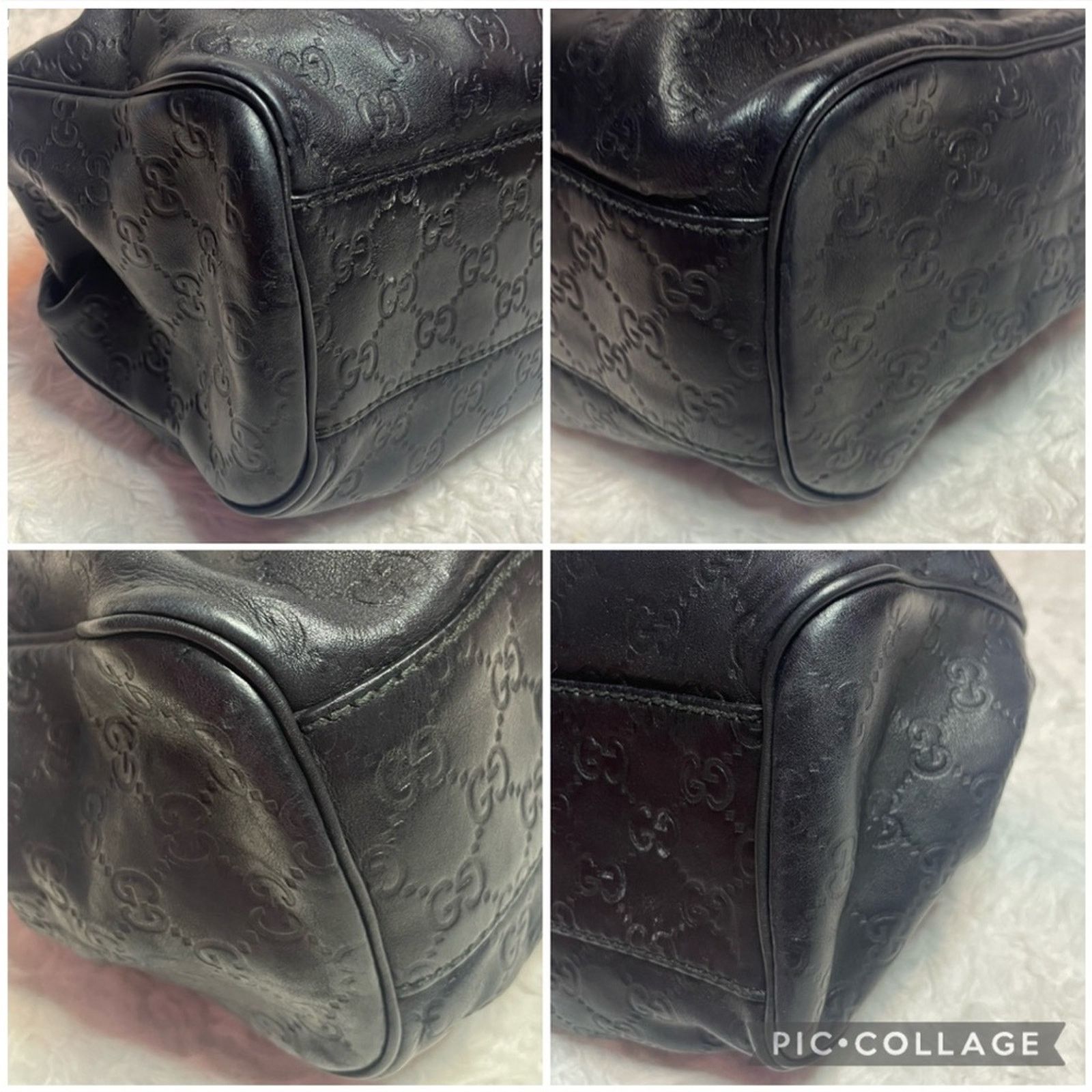 Gucci Gucci Sukey Guccissima GG Medium Tote Black 211944 Size ONE SIZE - 14 Thumbnail