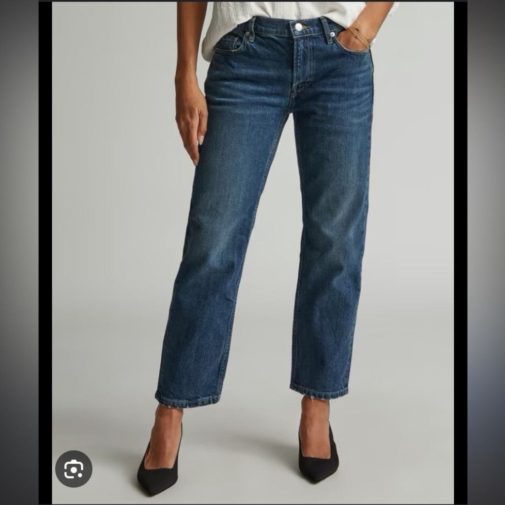 Everlane Everlane The Crop Shortie Organic Denim Blue Jeans Size 25 Size 25" / US 0 / IT 36 - 4 Thumbnail