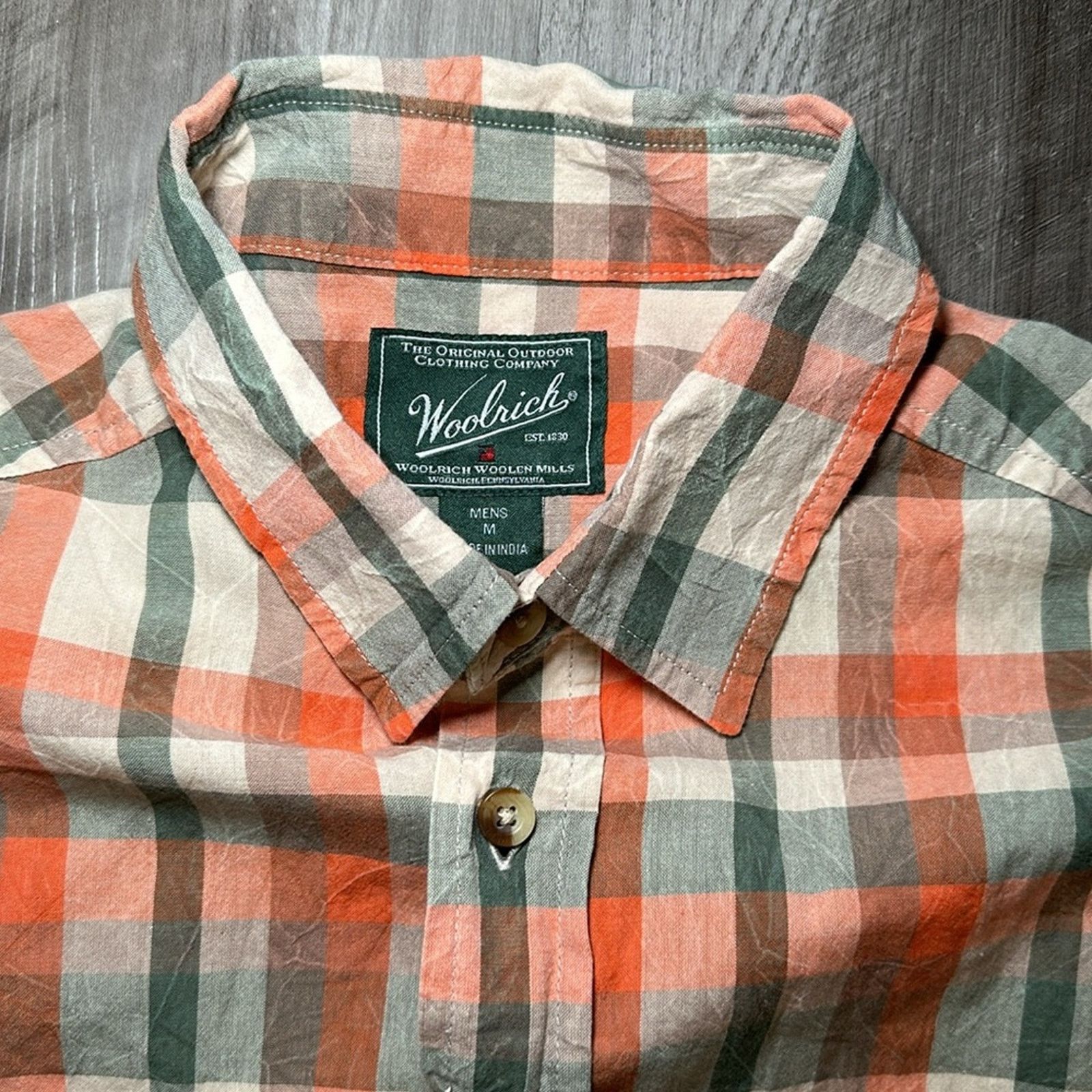 Woolrich Woolen Mills Woolrich Short Sleeve Button Down - Medium Size US M / EU 48-50 / 2 - 6 Thumbnail