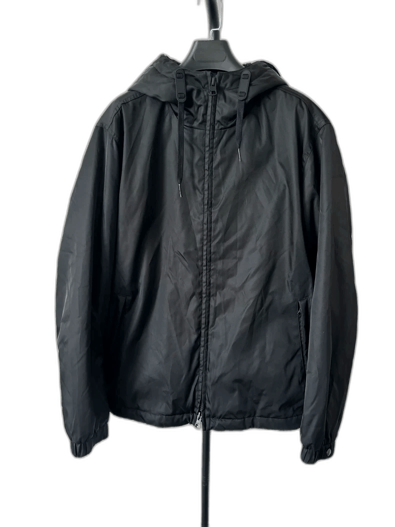 Burberry Burberry Burberry Black Logo Print Hooded Jacket-2507 Size US L / EU 52-54 / 3 - 1 Thumbnail