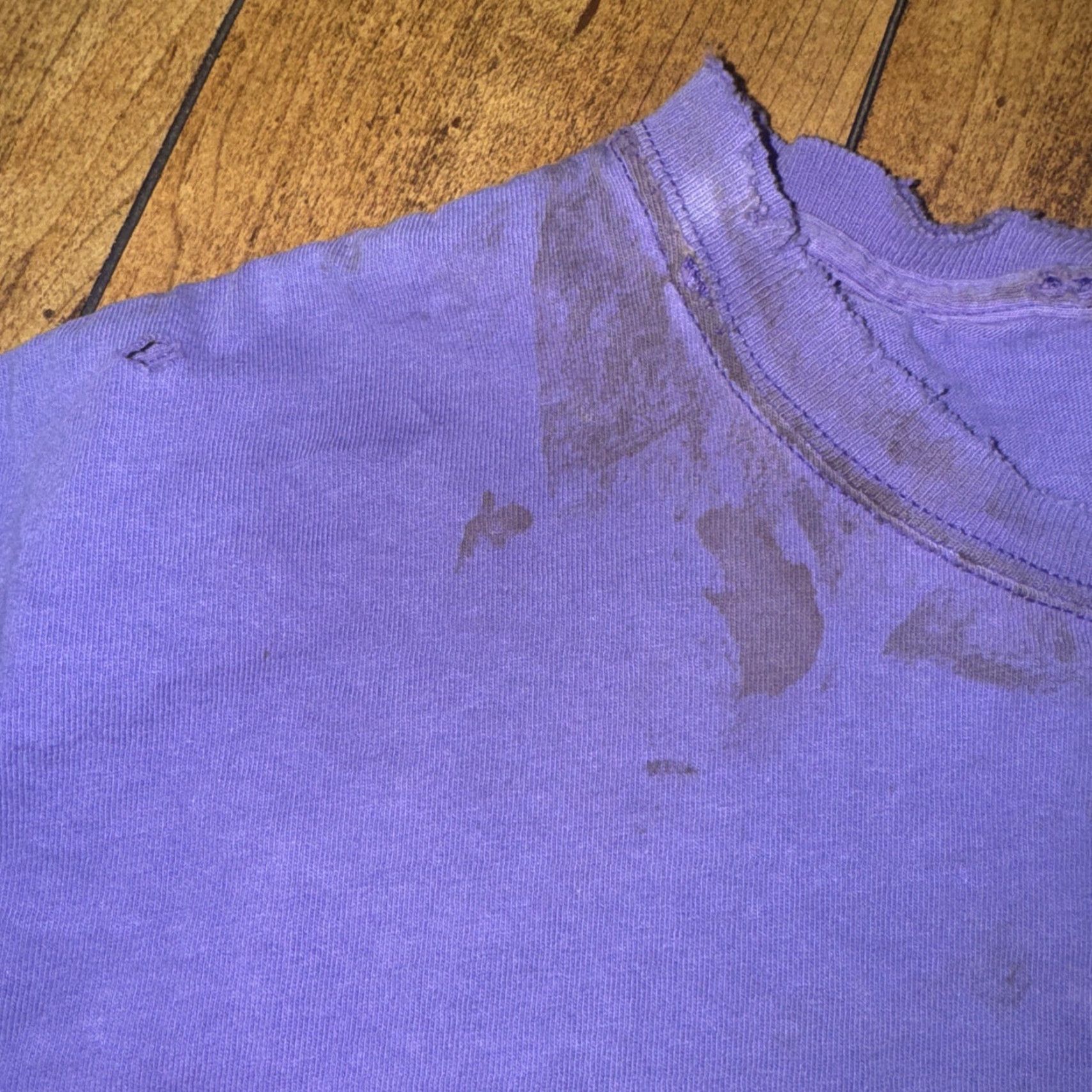 Anvil VINTAGE Hawaii USA T-Shirt Anvil Purple Lavender Large L Distressed Graphic Mens Size US L / EU 52-54 / 3 - 5 Thumbnail
