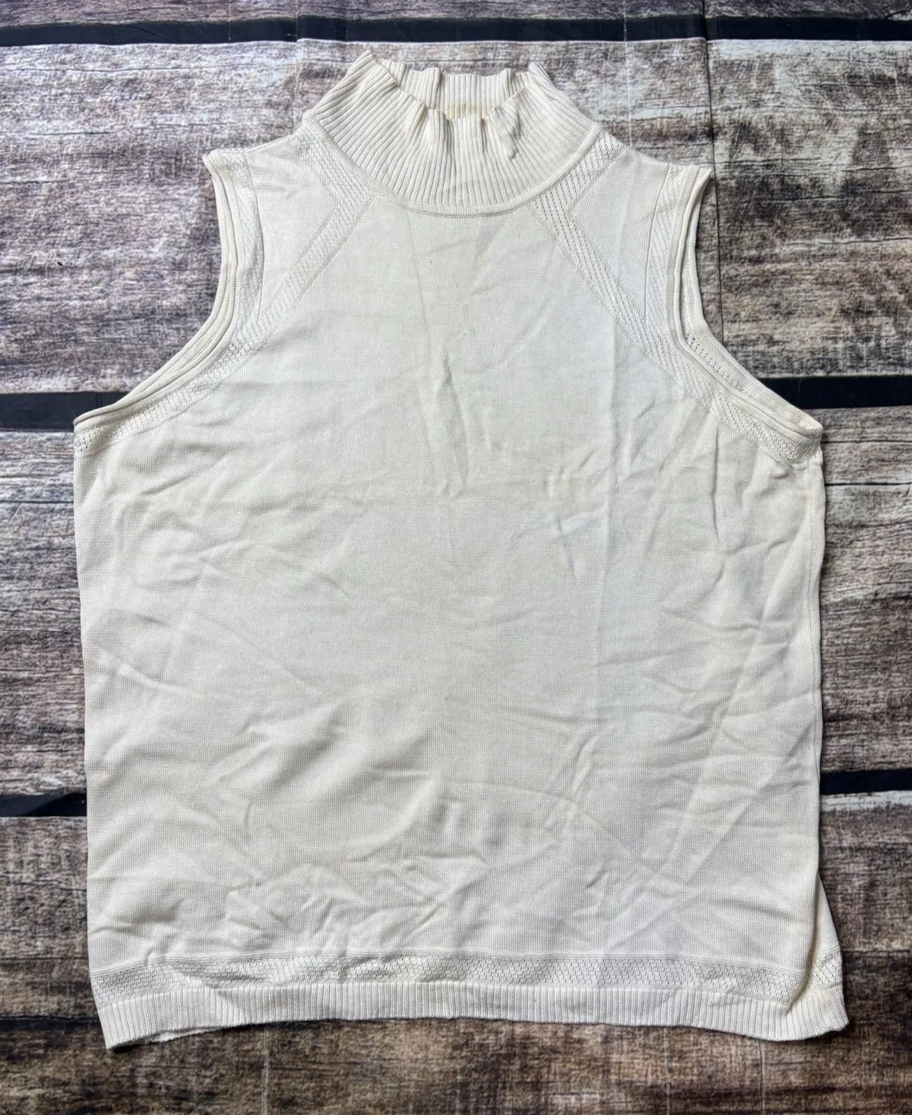 Neiman Marcus VTG Neiman Marcus Silk Top Womens S Tank Sleeveless Mock Size S / US 4 / IT 40 - 1 Thumbnail