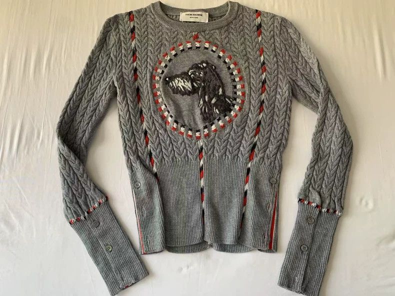 Thom Browne Thom Browne Grey sweater Size XS / US 0-2 / IT 36-38 - 1 Thumbnail
