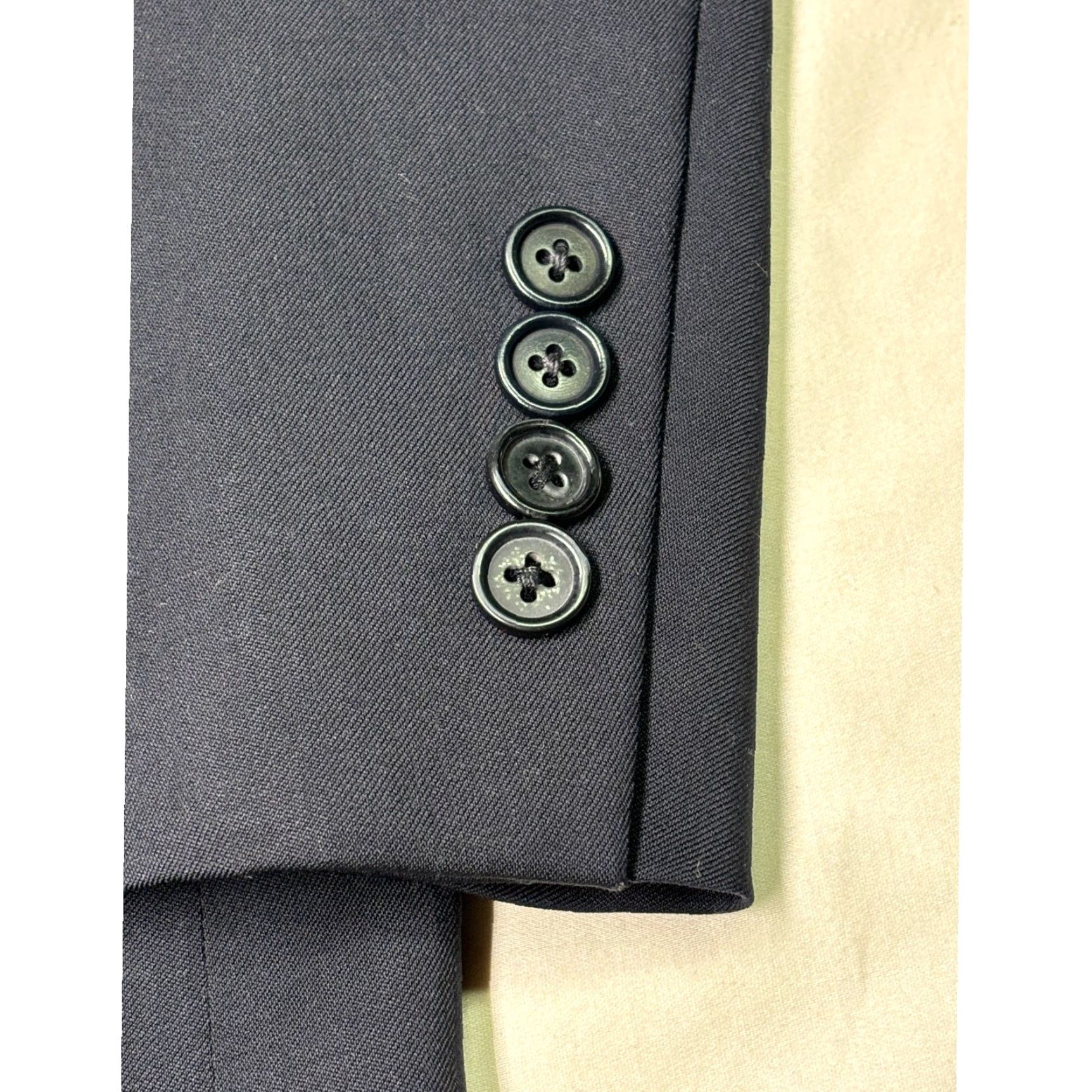 Brooks Brothers Brooks Brothers 1818 Madison Black Blazer Made in USA Wool Tweed Button Lined Pockets Men 46 Formal Workwear Career Size 46R - 3 Thumbnail