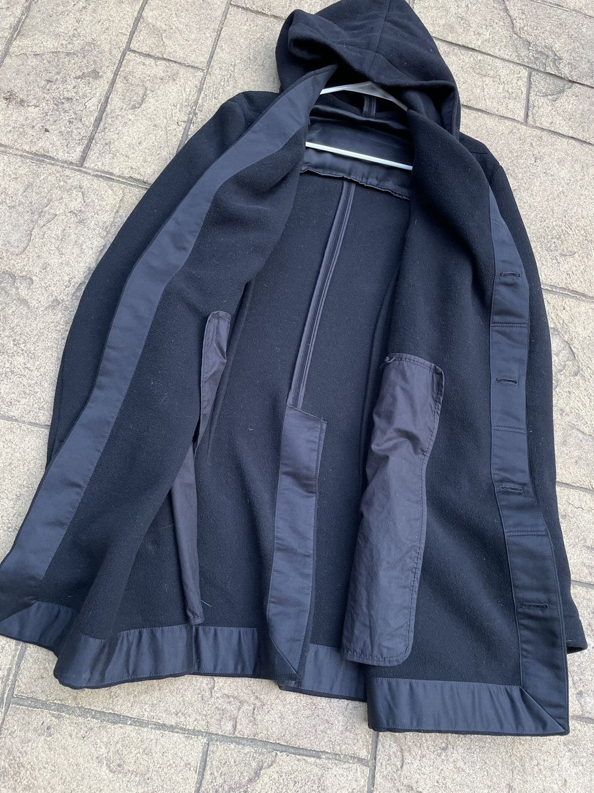 Rick Owens Rick Owens Drkshdw Coat Jacket Hooded Black Size US M / EU 48-50 / 2 - 7 Thumbnail