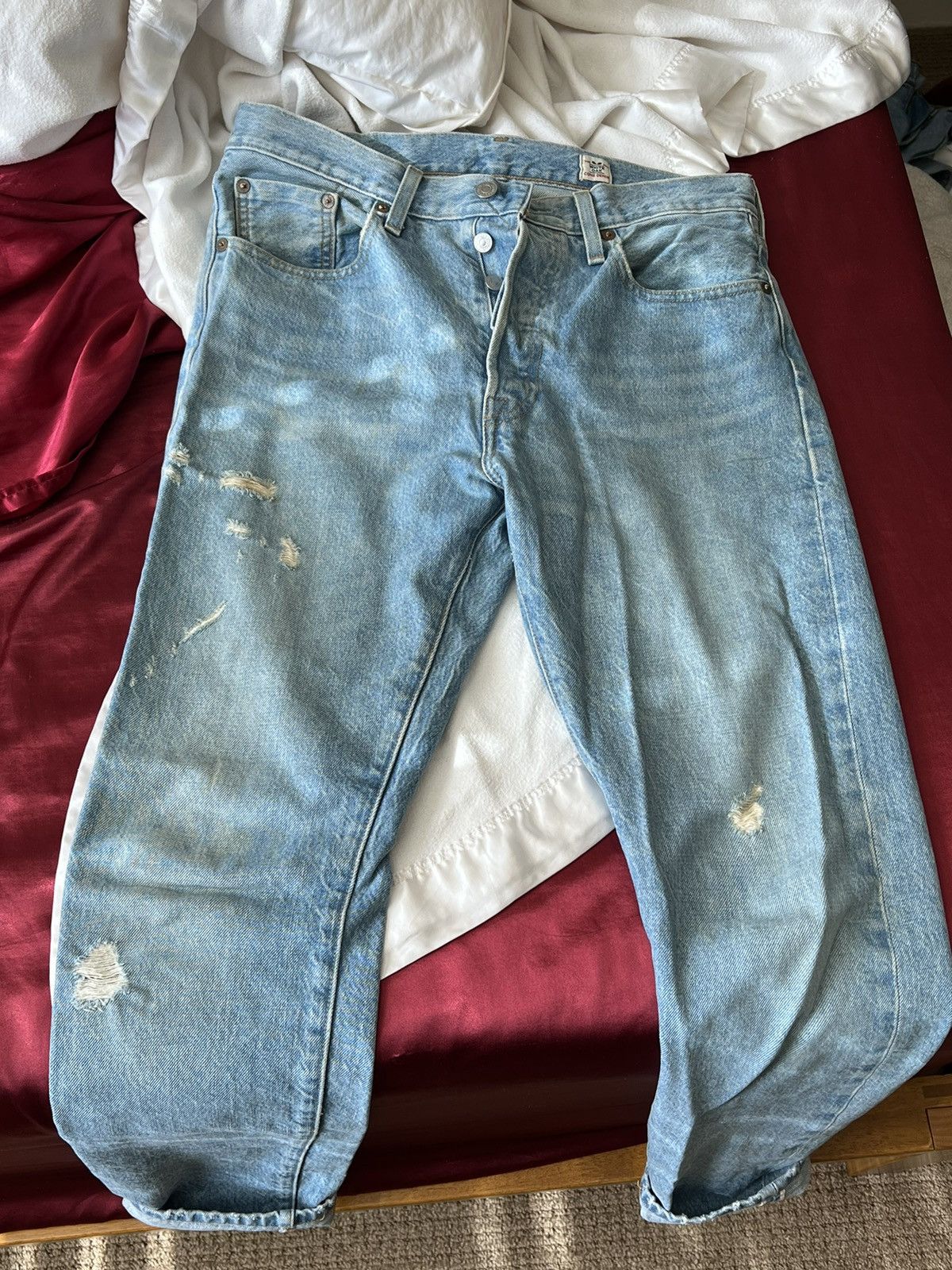 Levi's Vintage Clothing Vintage Levi 501 White Oak Cone Denim Size US 29 - 13 Thumbnail
