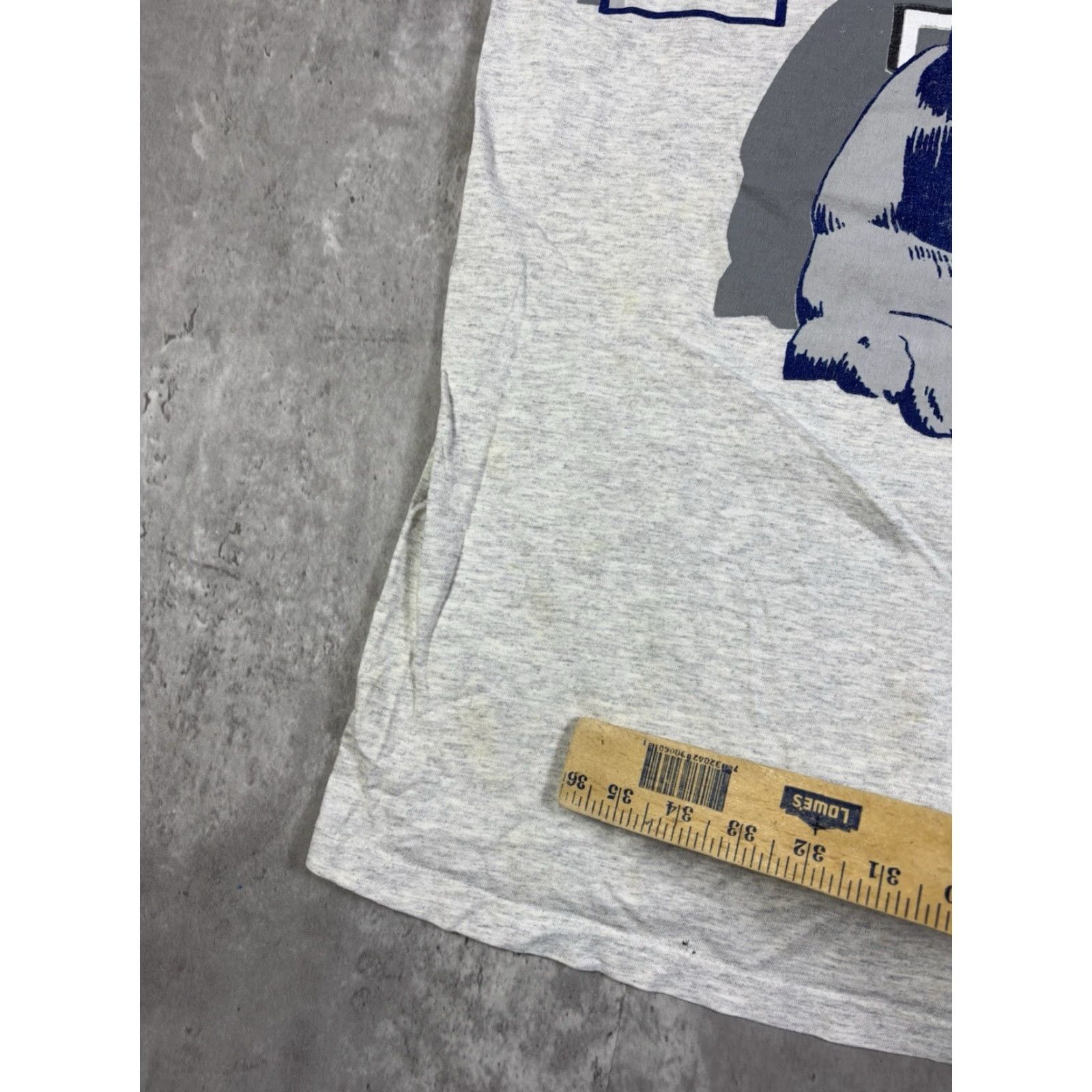 Penn VINTAGE Penn State University 90s Double Sided T Shirt Grey M Men Signal Size US M / EU 48-50 / 2 - 6 Thumbnail