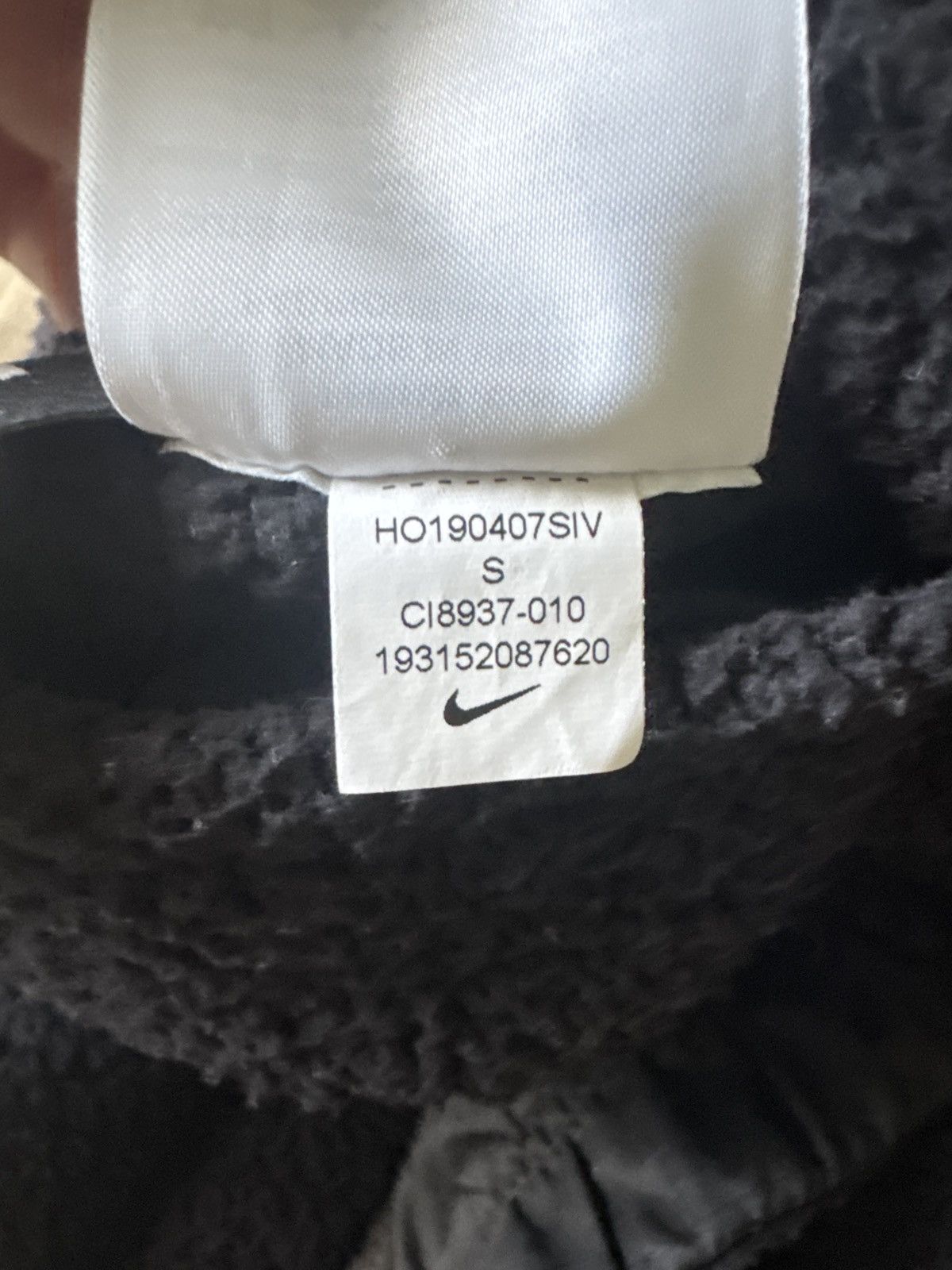 Nike Nike Black Sherpa Reversible " Big Swoosh " Fleece Jacket Size US M / EU 48-50 / 2 - 6 Thumbnail