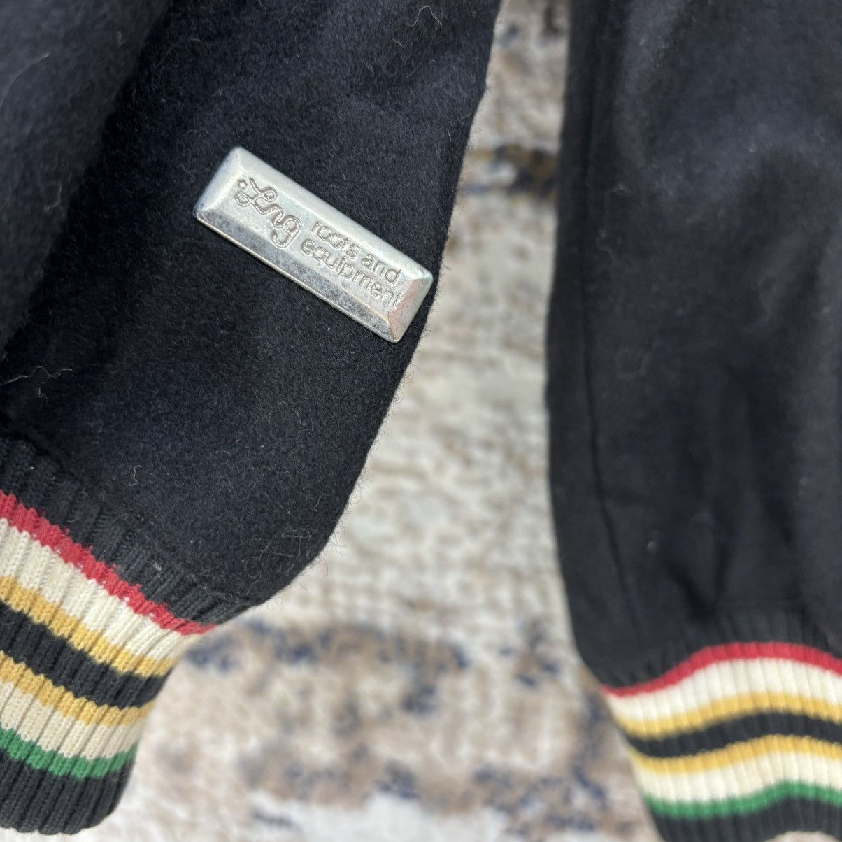 LRG × Vintage NEED GONE‼️ Vintage LRG Rasta Varsity Letterman Wool Jacket Size US XL / EU 56 / 4 - 7 Thumbnail