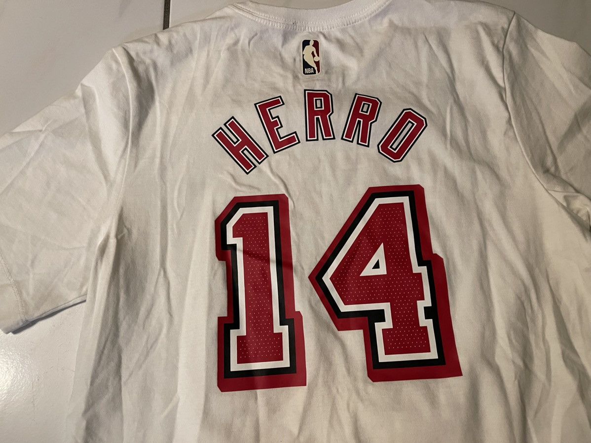 Nike Nike Tyler Herro Miami Heat T Shirt Mens Small White #14 Size US S / EU 44-46 / 1 - 7 Thumbnail