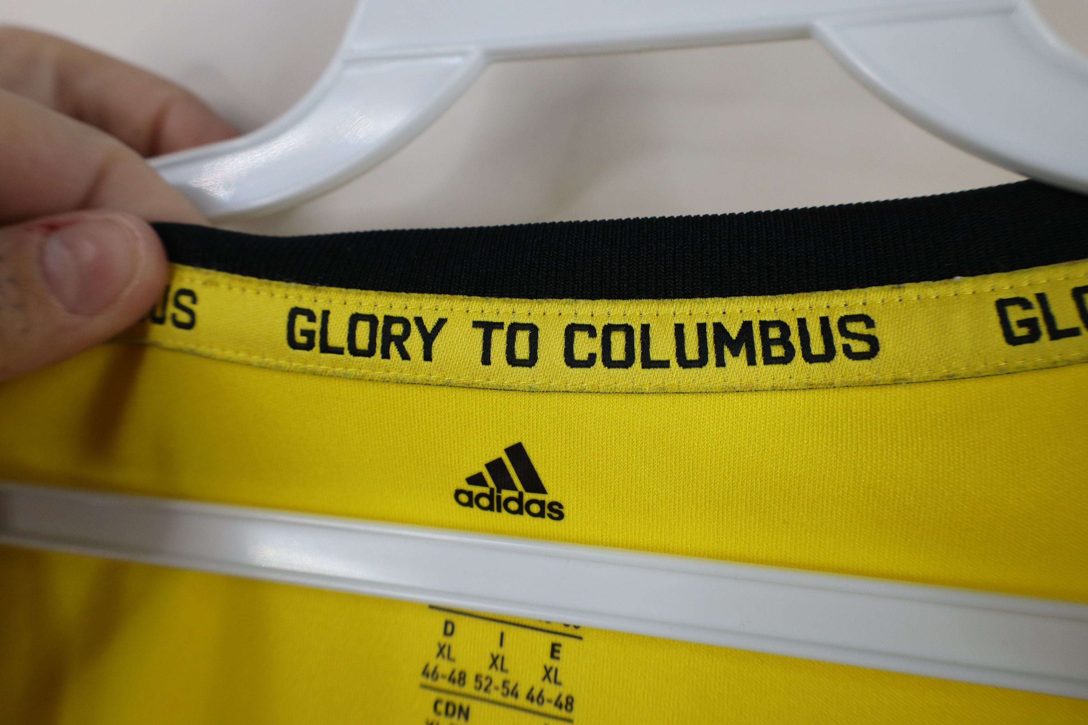 Adidas × Vintage Adidas Crew SC Soccer Football Jersey Yellow Autographed Size XL / US 12-14 / IT 48-50 - 10 Thumbnail