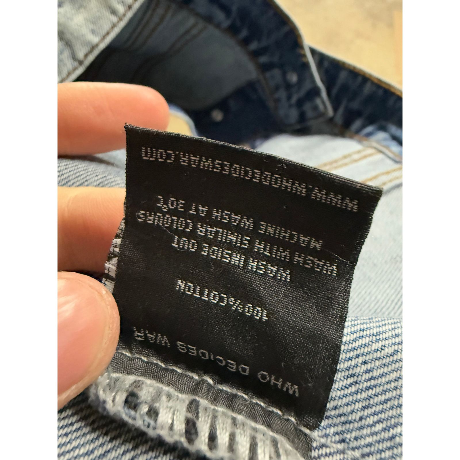 Who Decides War WDW Acid Sphere Denim Jacket New Small With Tags Size US S / EU 44-46 / 1 - 5 Thumbnail
