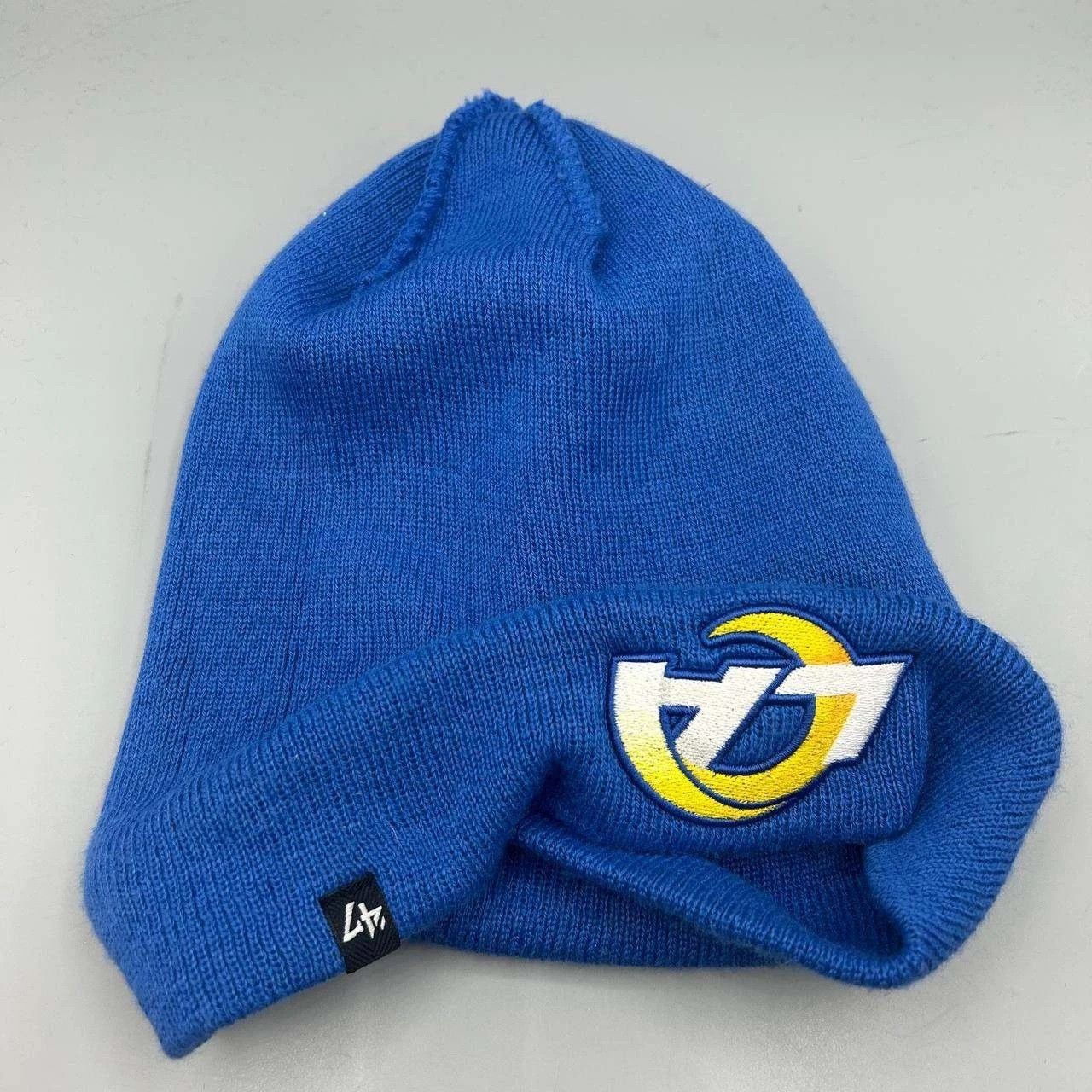 The Game Los Angeles LA Rams NFL Hat Men Blue The Game Cuffed Beanie Size ONE SIZE - 3 Thumbnail