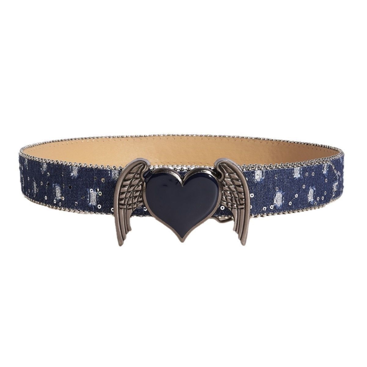 Designer Hearts Rare Vintage Belt Riveted Belts Menswear Accessories Size ONE SIZE - 5 Thumbnail