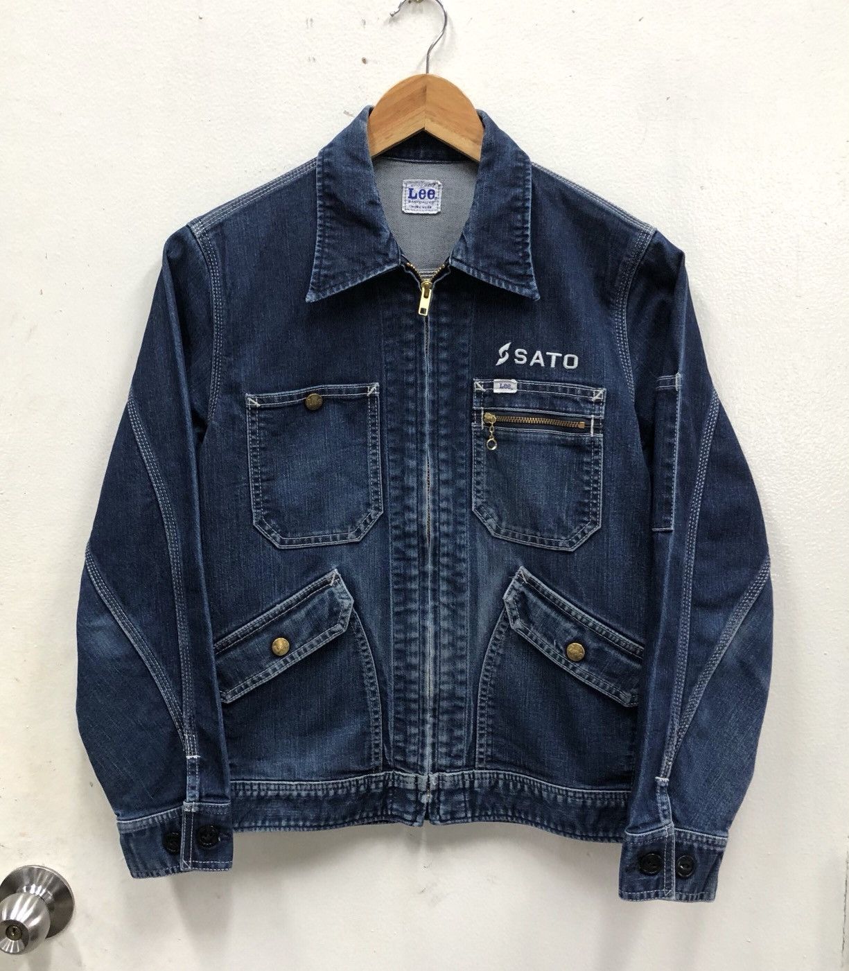 Lee Vintage 90s Lee Denim Workwear Union Made Jeans Women Jacket Size M / US 6-8 / IT 42-44 - 1 Thumbnail
