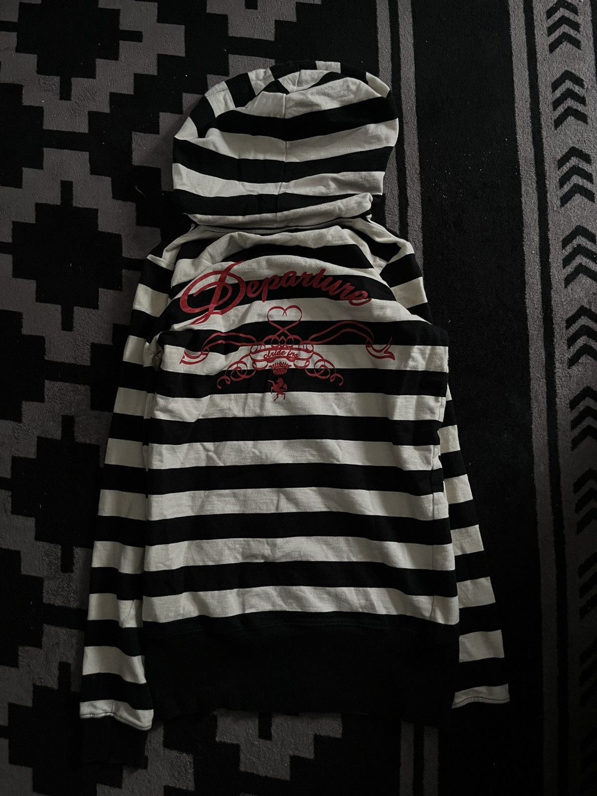 If Six Was Nine Japanese clride striped y2k hoodie Size US M / EU 48-50 / 2 - 2 Thumbnail