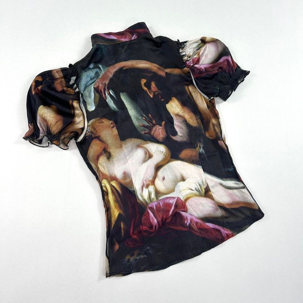 Dolce & Gabbana D&G (F/W) 2003 archival renaissance print short sleeve Size S / US 4 / IT 40 - 2 Thumbnail