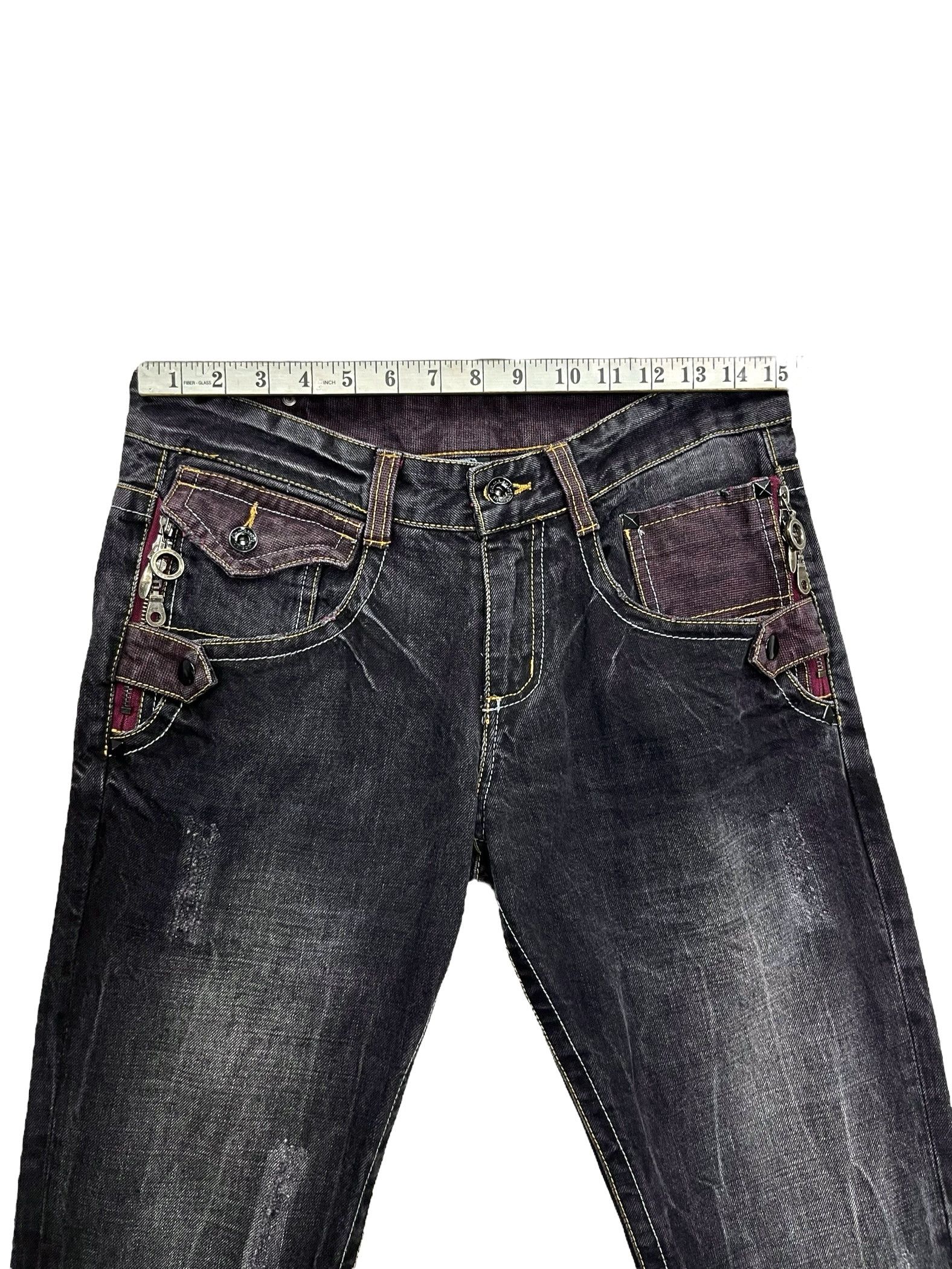 semanticdesign FYE🤘🏼SEMANTIC DESIGN Punk Multi Head Zipper Clawmark Flare Size US 30 / EU 46 - 16 Thumbnail