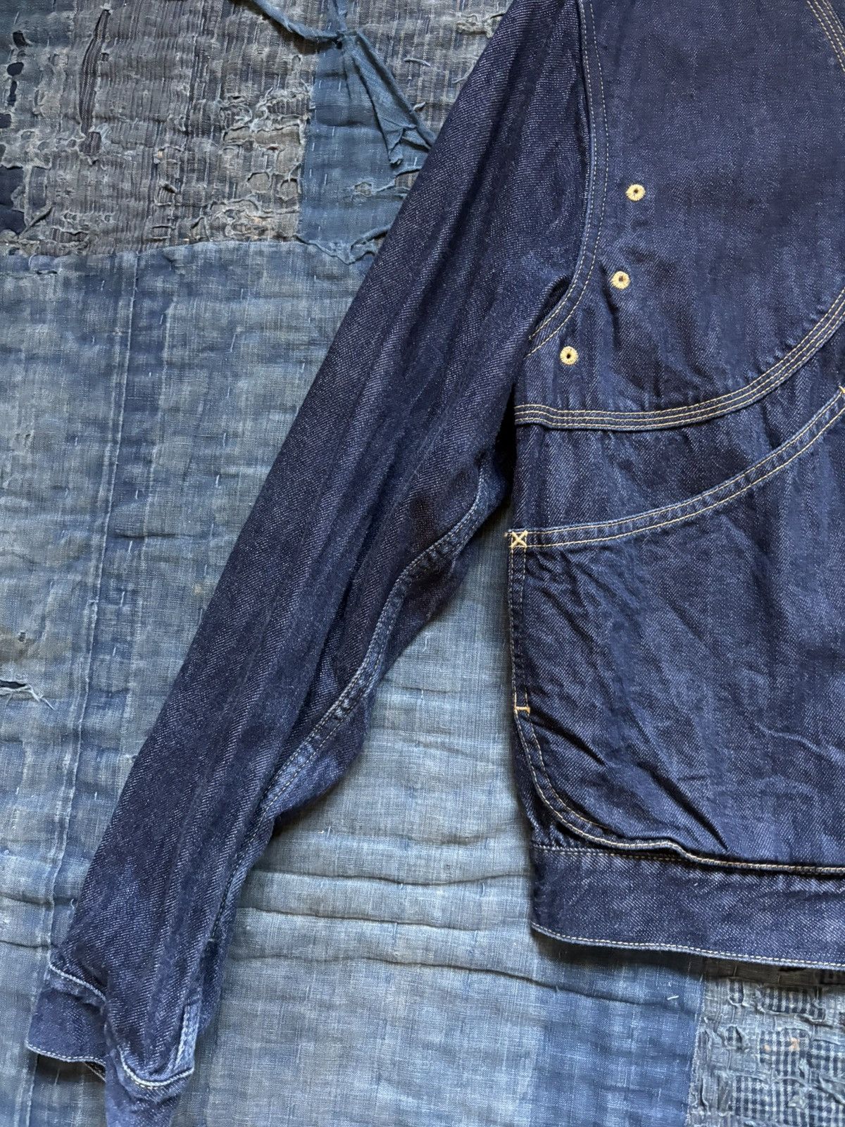 Kapital Kapital RINGOMAN jacket Indigo Denim Jacket Brand New Size US L / EU 52-54 / 3 - 6 Thumbnail