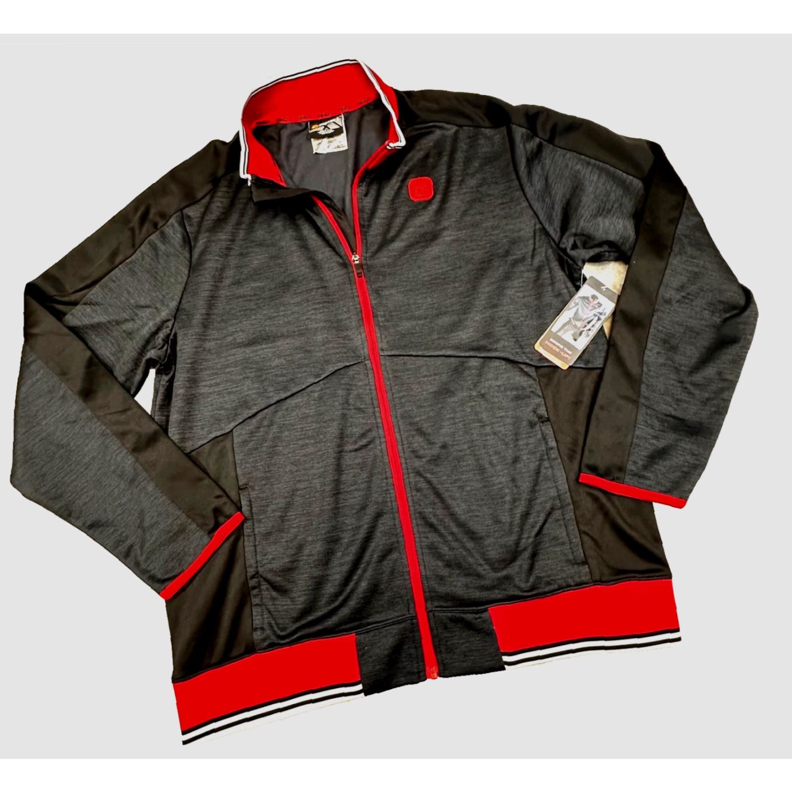 Vintage AND1 Dribble Jacket Mens XL Full Zip Black Heather Shooting Shirt Basketball NWT Size US XL / EU 56 / 4 - 2 Thumbnail