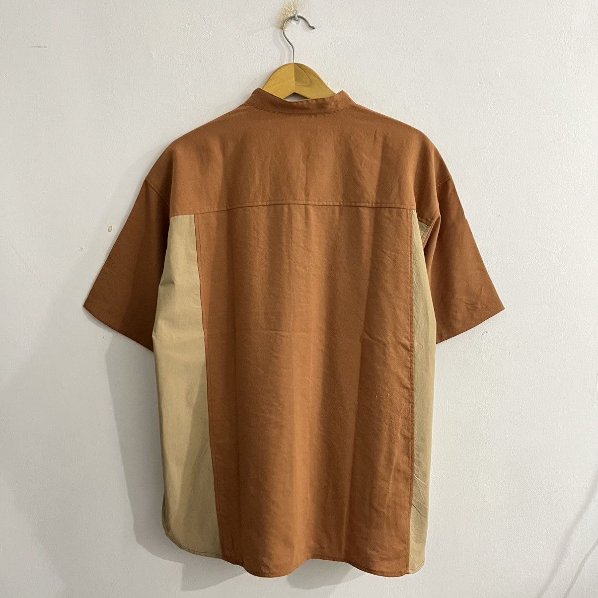 Issey Miyake Cotorica - Two tone color Stand collar Shirt Size US M / EU 48-50 / 2 - 6 Thumbnail