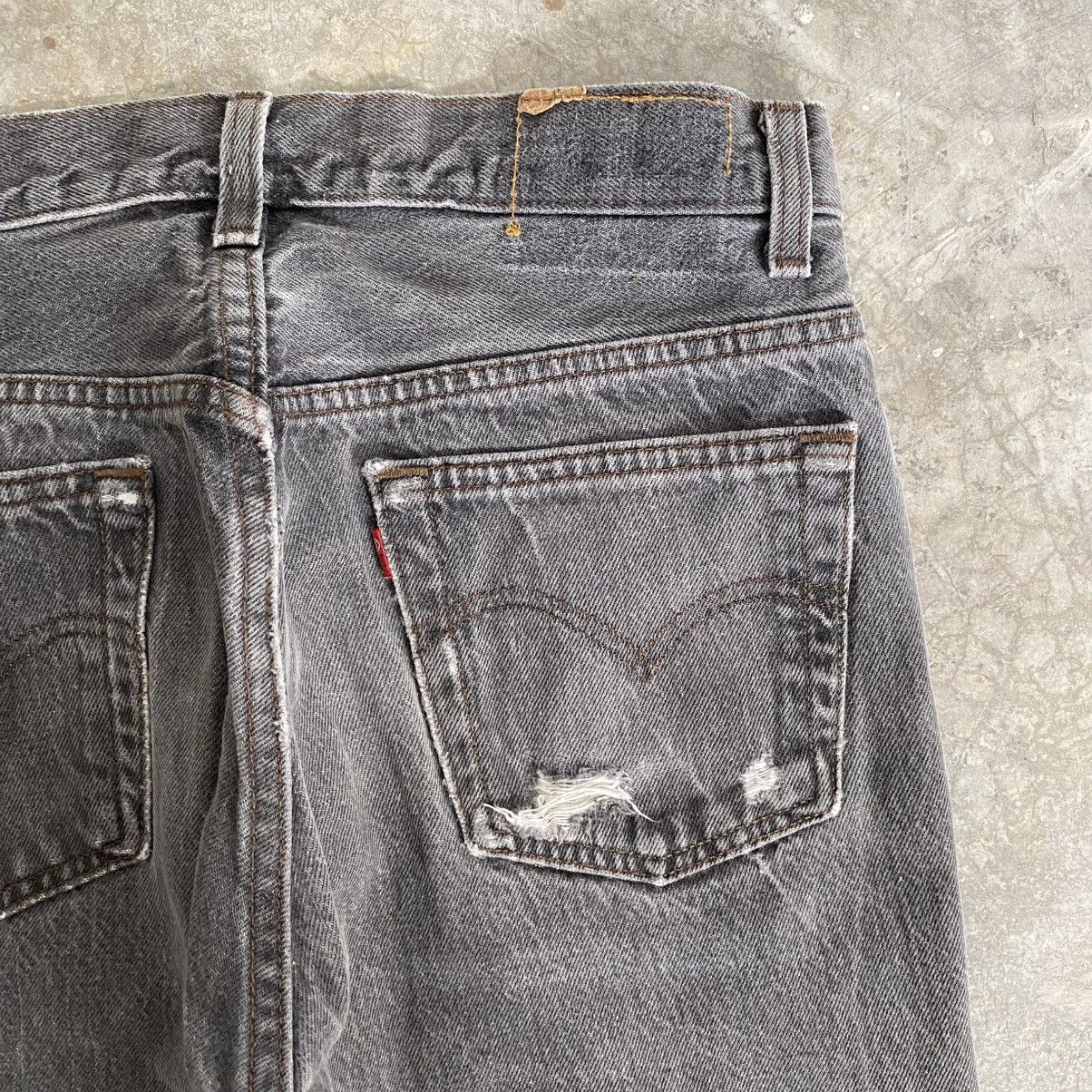 Levi's Size 29x31 Vintage 1990 Levis 501 Faded Black Denim Jeans Size US 29 - 15 Thumbnail