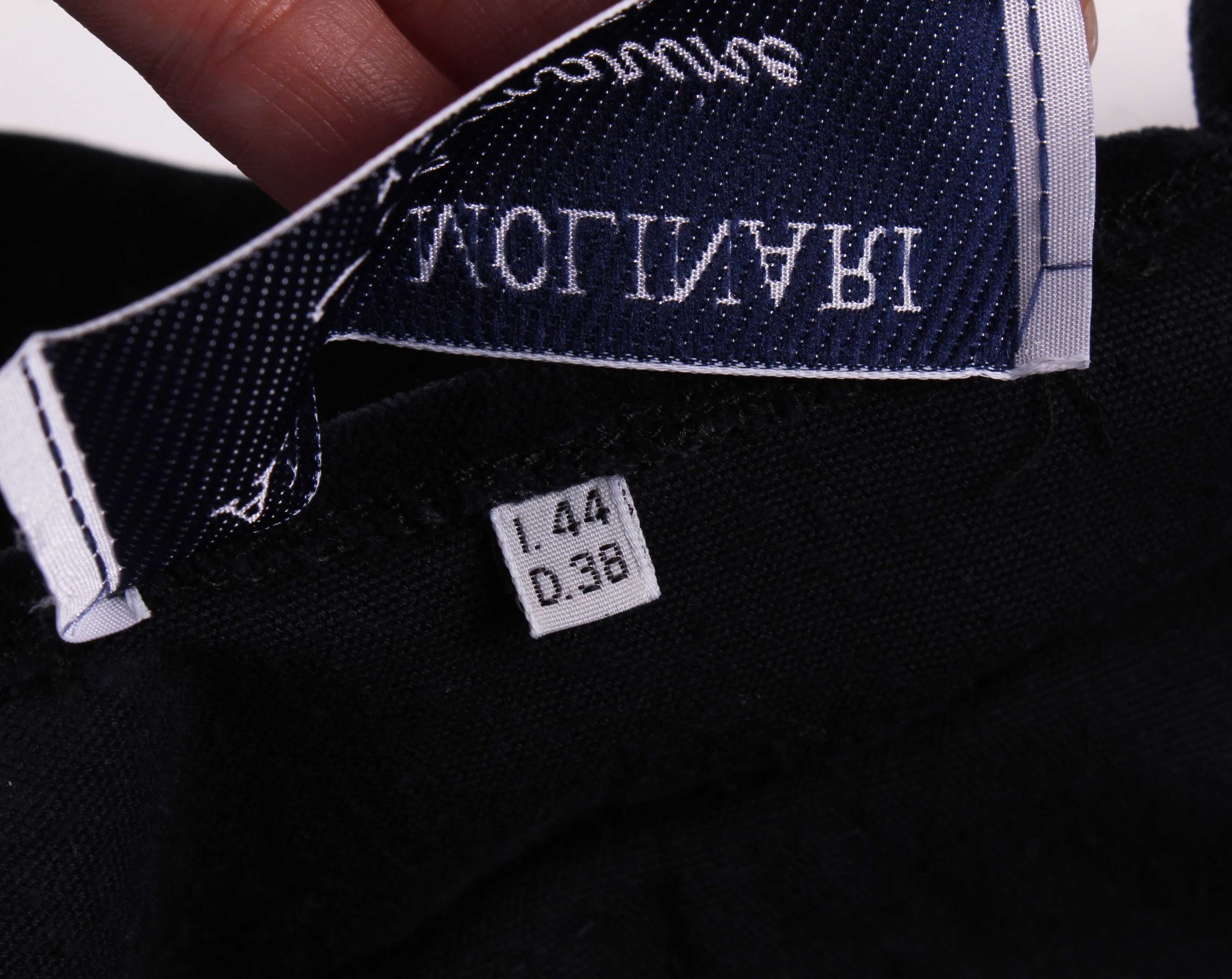 Anna Molinari Blumarine X Anna Molinari 90's Navy V-Neck Embroidered Dress Size XS / US 0-2 / IT 36-38 - 9 Thumbnail